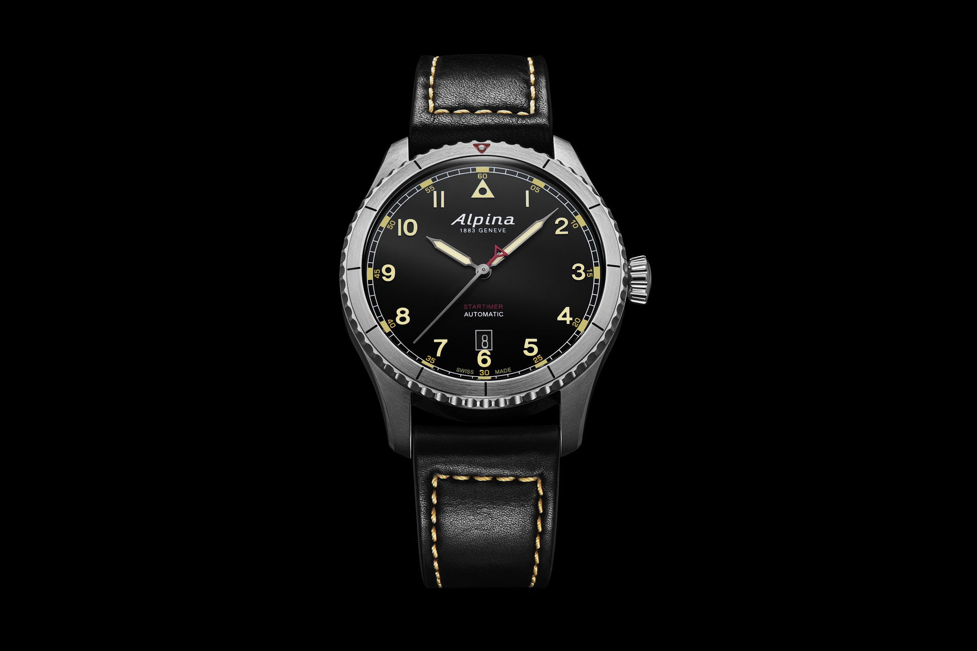 Alpina Startimer Pilot Automatic Black - View 3