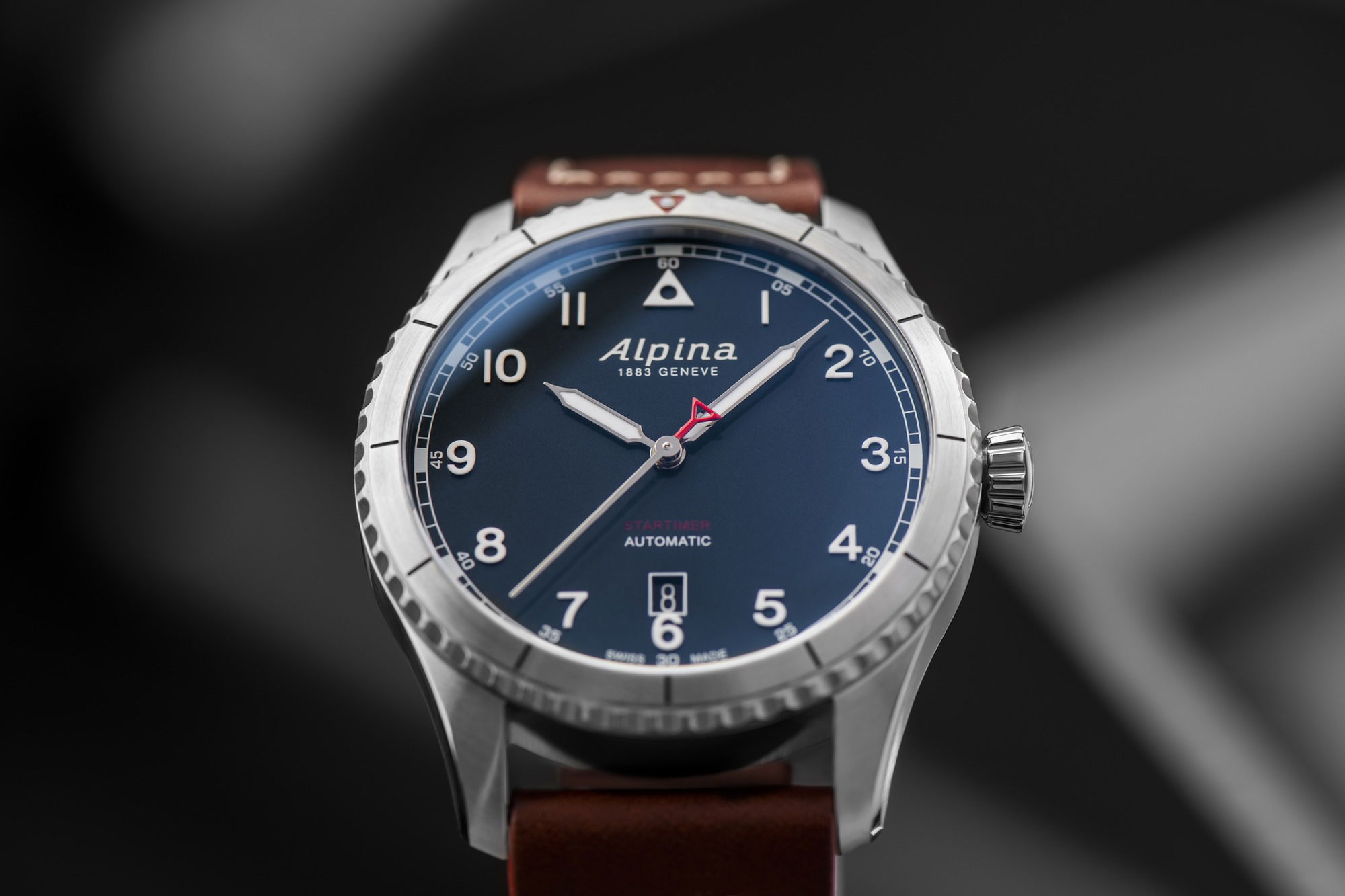 Alpina Startimer Pilot Automatic Petroleum Blue - View 2