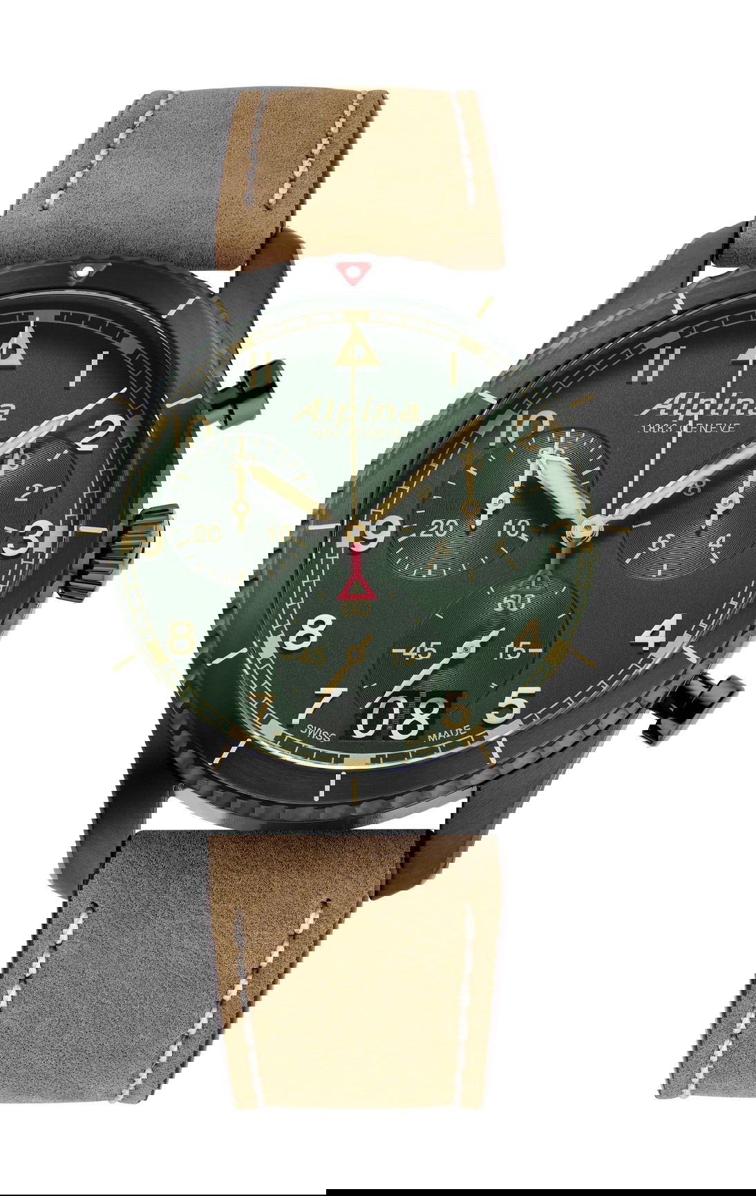 Alpina Startimer Pilot Quartz Chronograph Big Date Green watch