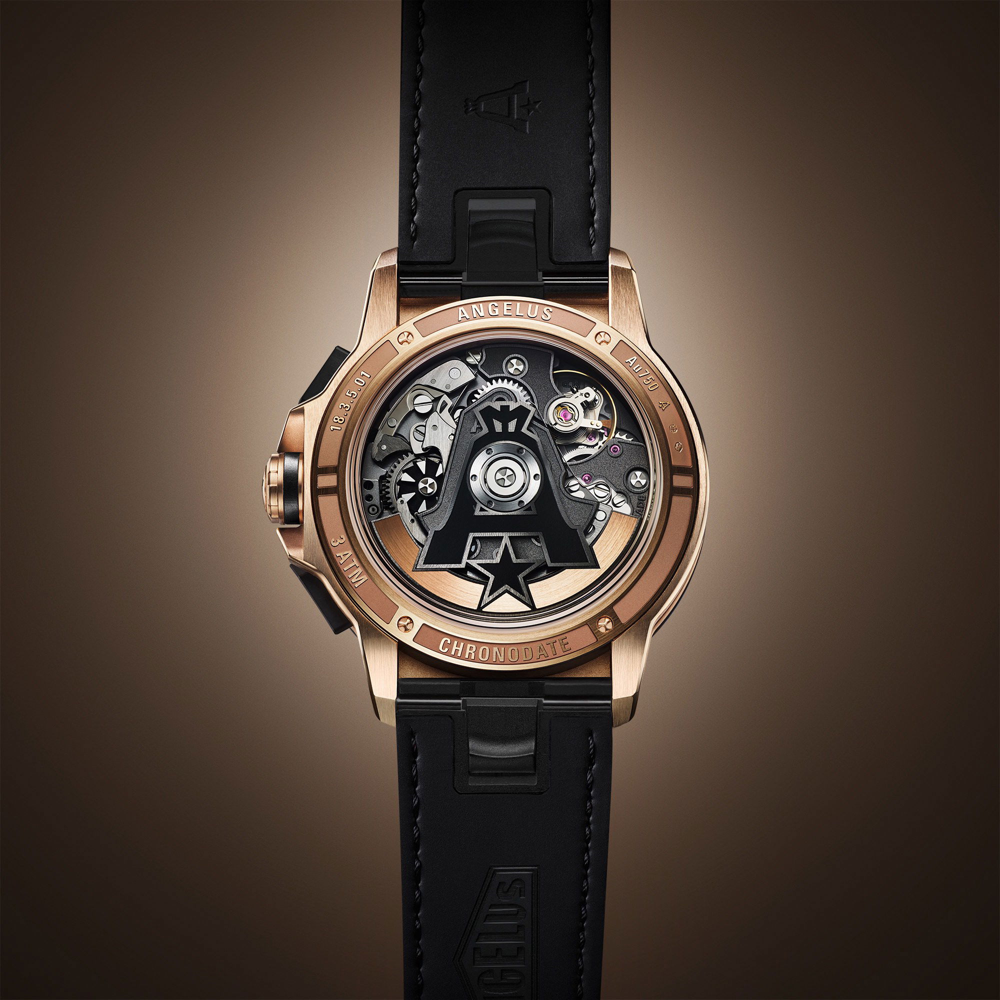 Angelus Chronodate Gold Black - View 3