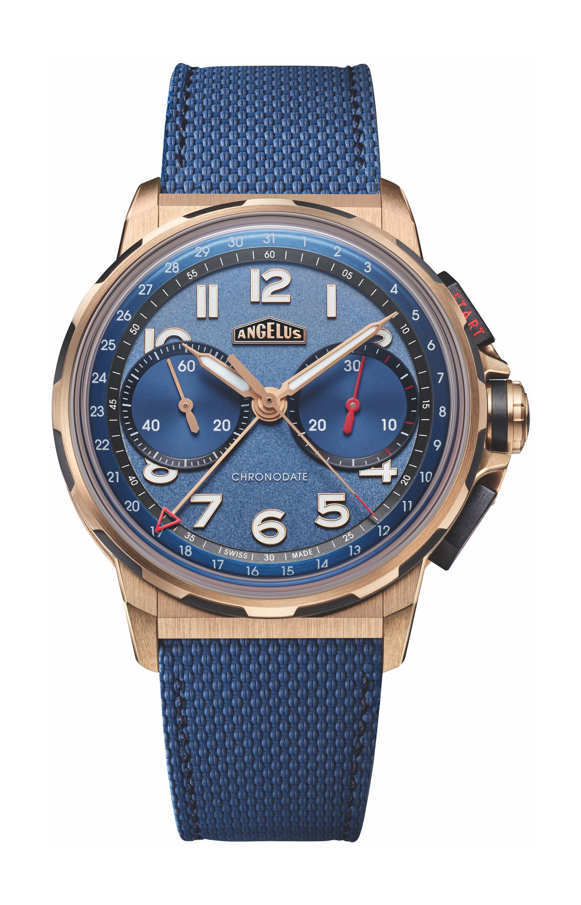 Angelus Chronodate Gold watch