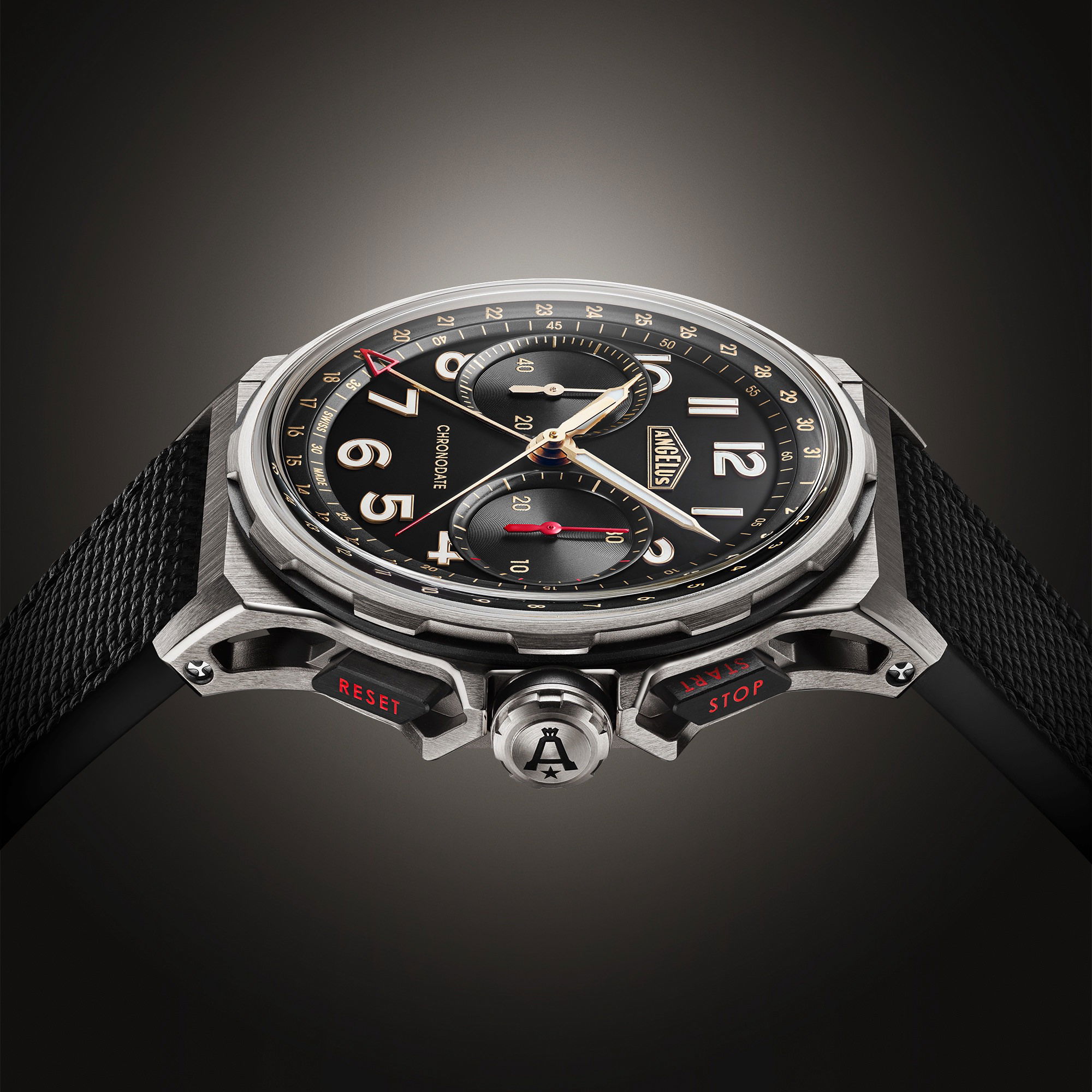 Angelus Chronodate Titanium Black - View 3