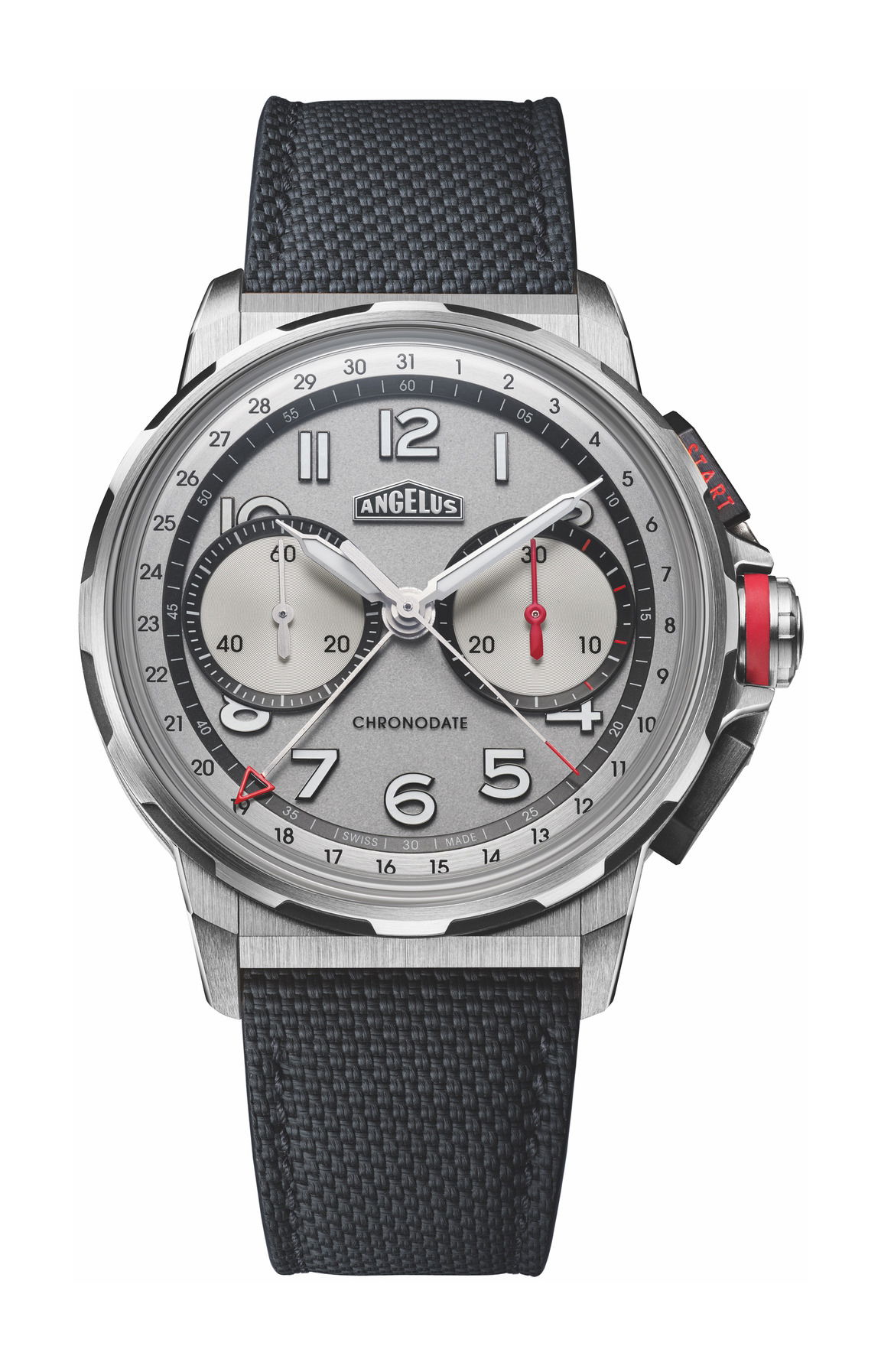 Angelus Chronodate Titanium White watch