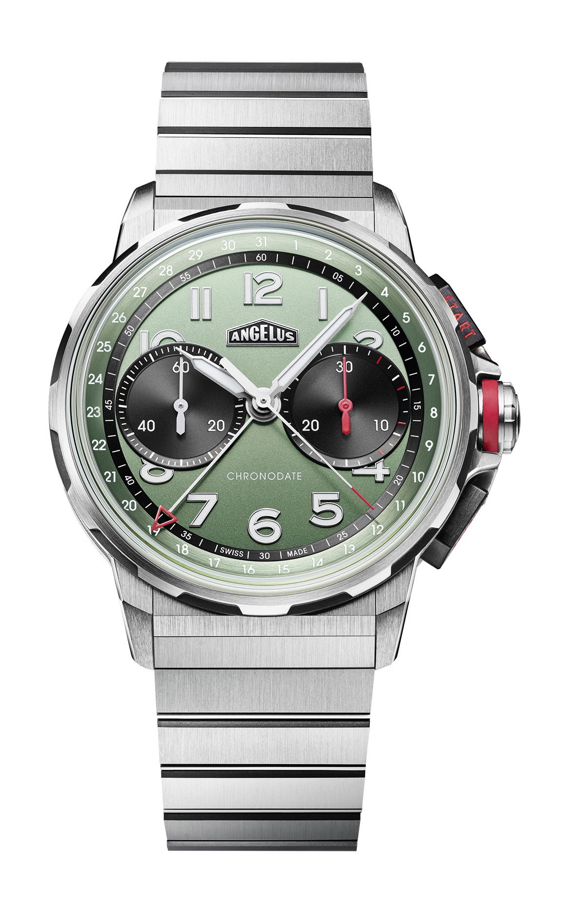 Angelus Chronodate Titanium Green Titanium watch