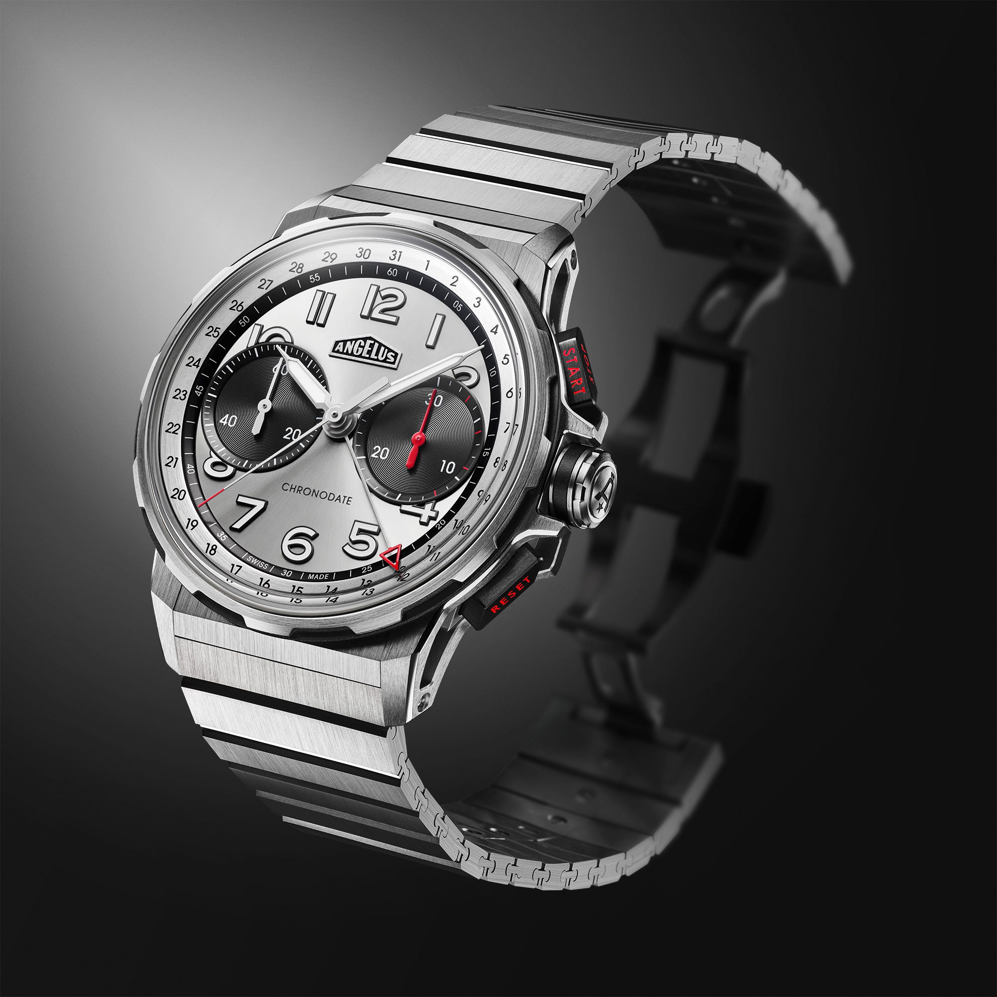 Angelus Chronodate Titanium Magnetic Silver Titanium - View 2