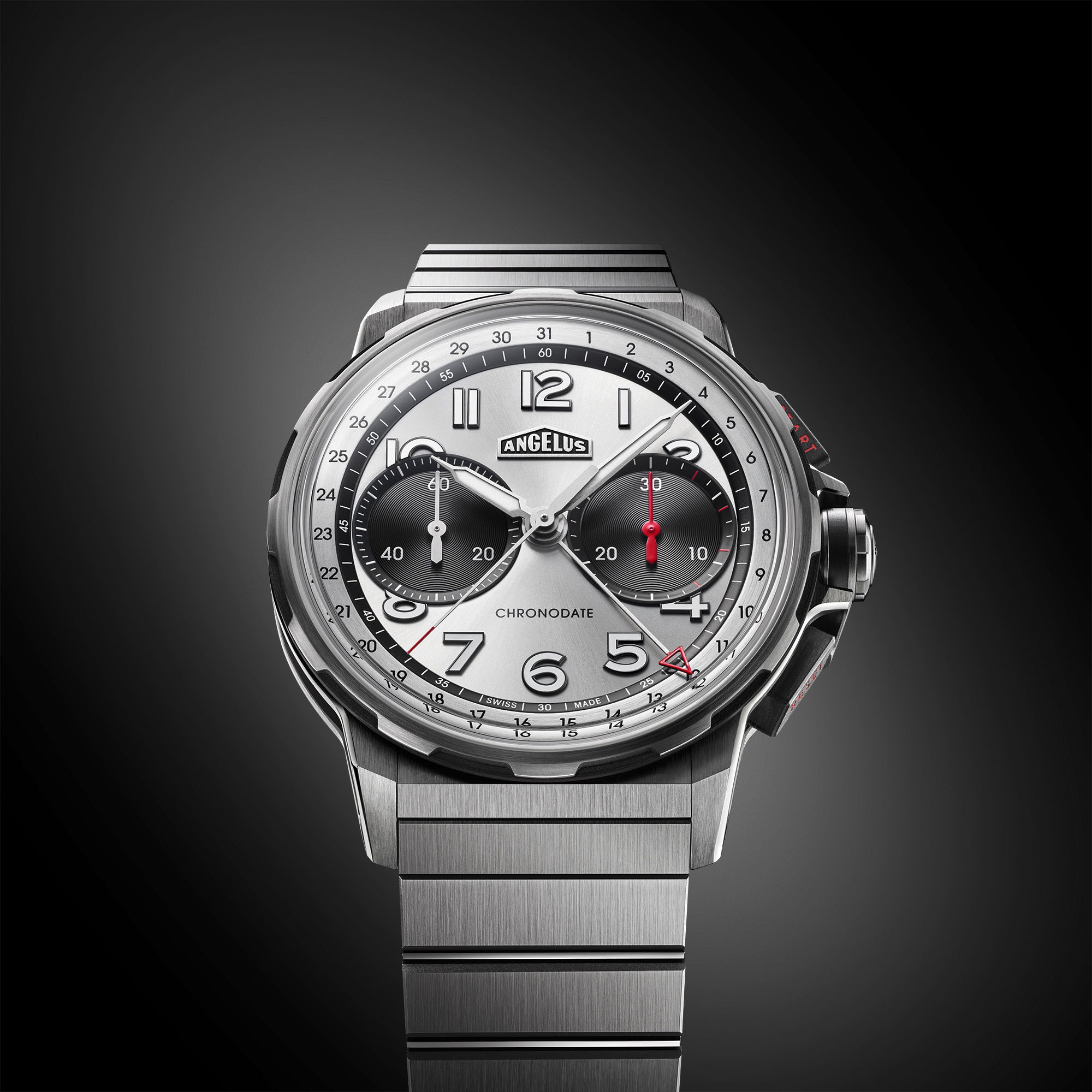 Angelus Chronodate Titanium Magnetic Silver Titanium - View 3