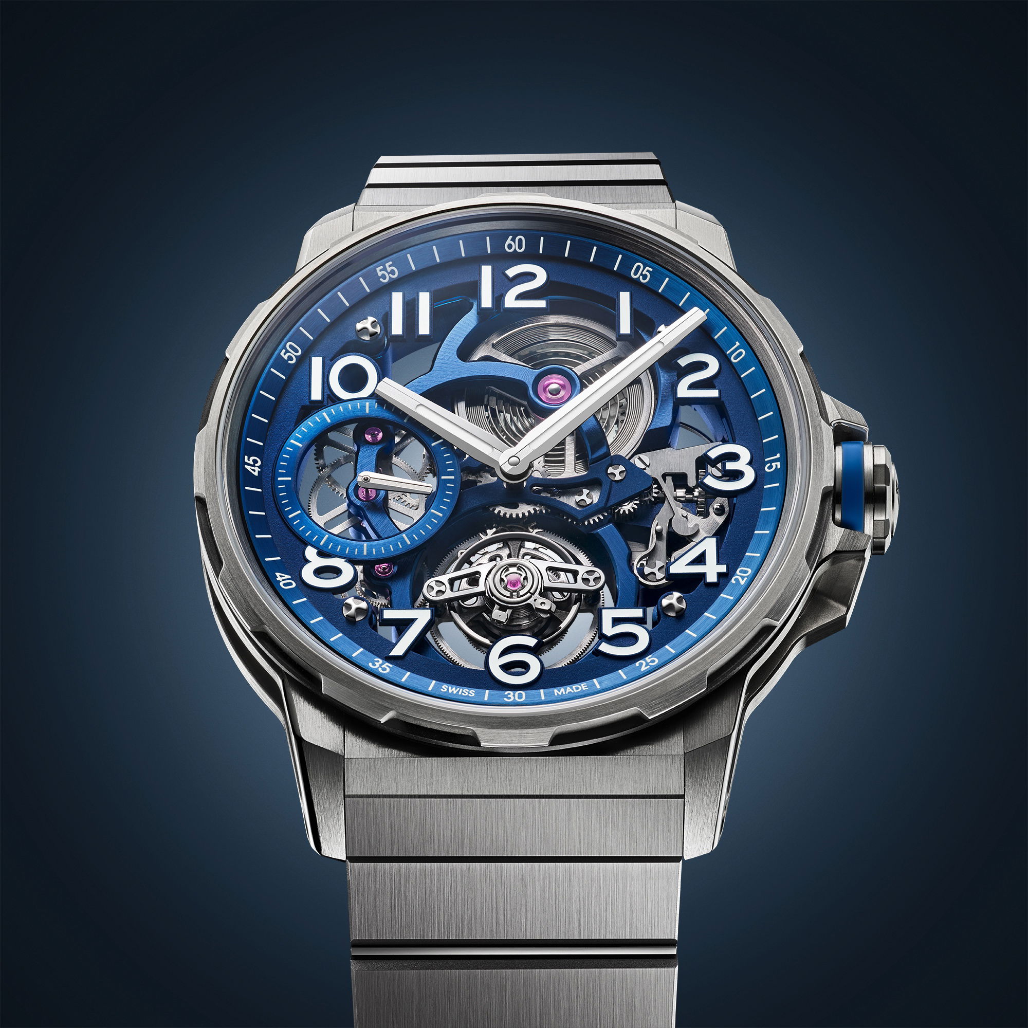 Angelus Flying Tourbillon Titanium Blue Edition - View 2