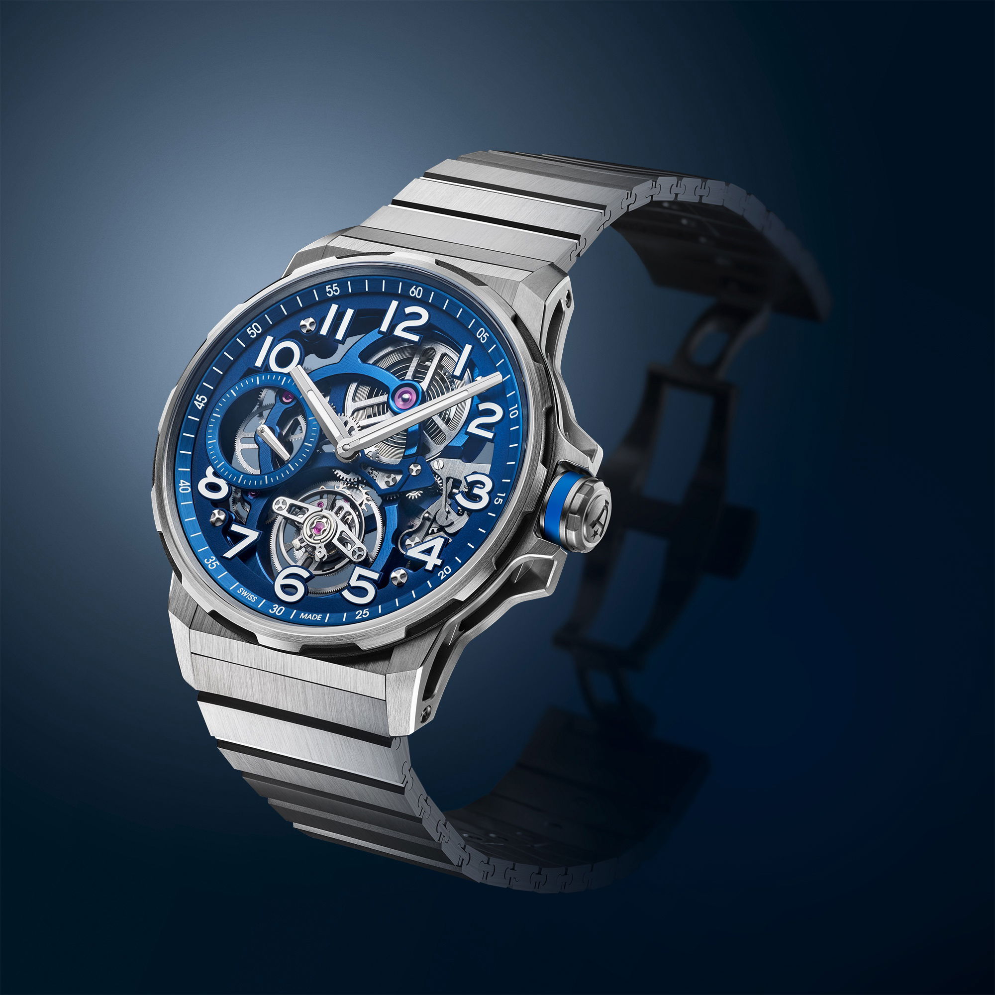 Angelus Flying Tourbillon Titanium Blue Edition - View 3