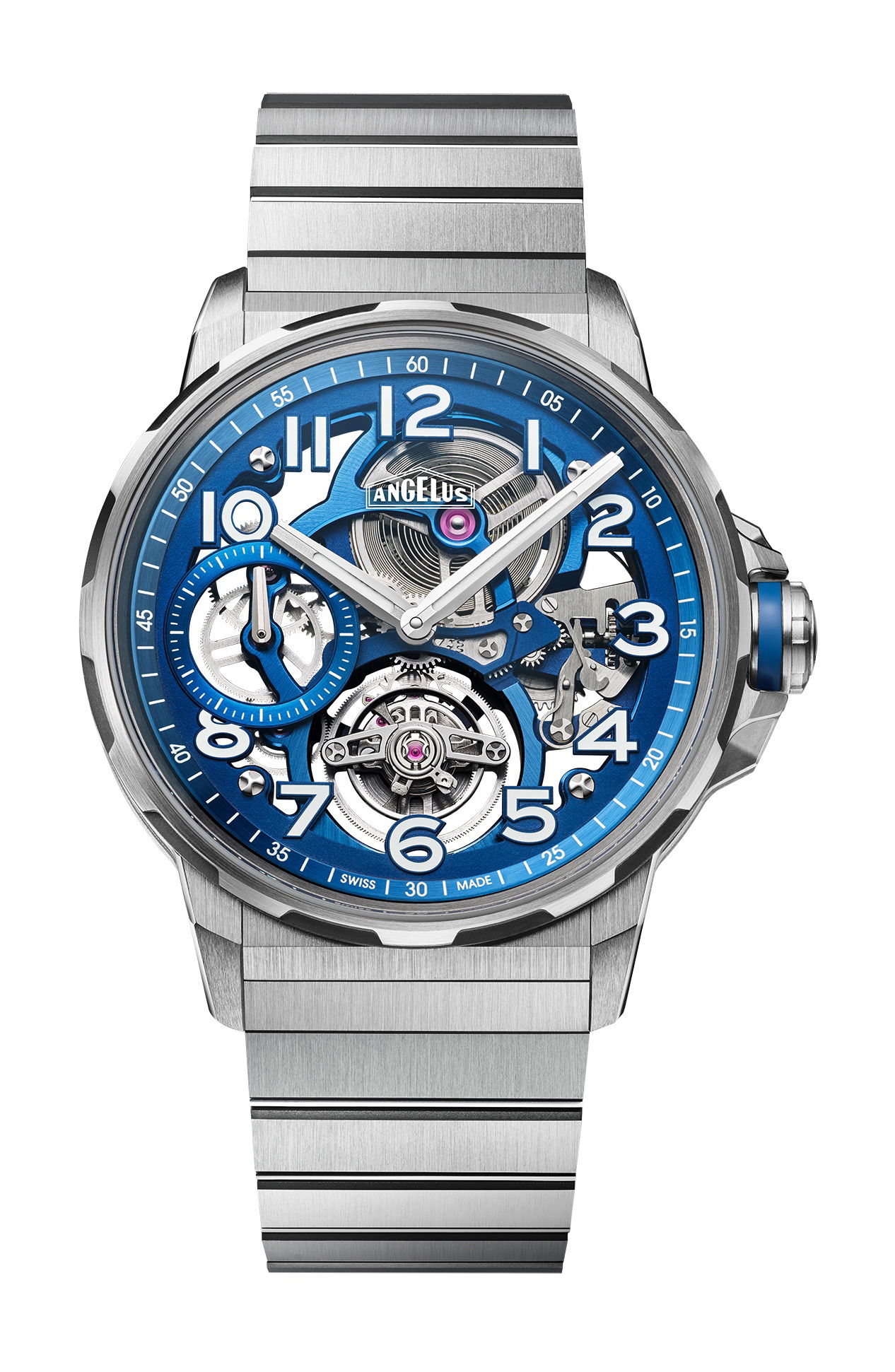 Angelus Flying Tourbillon Titanium Blue Edition watch