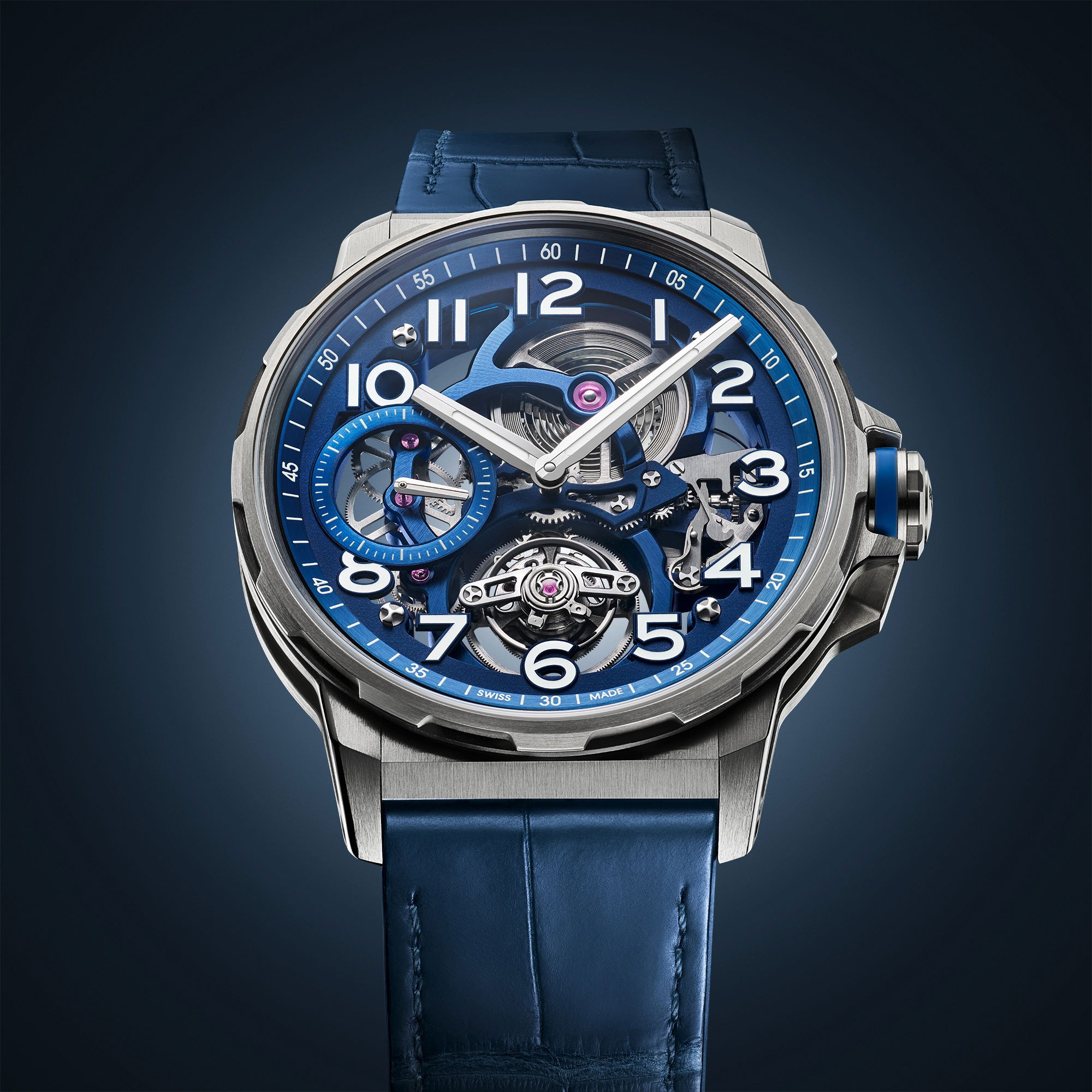 Angelus Flying Tourbillon Titanium Blue Edition - View 2