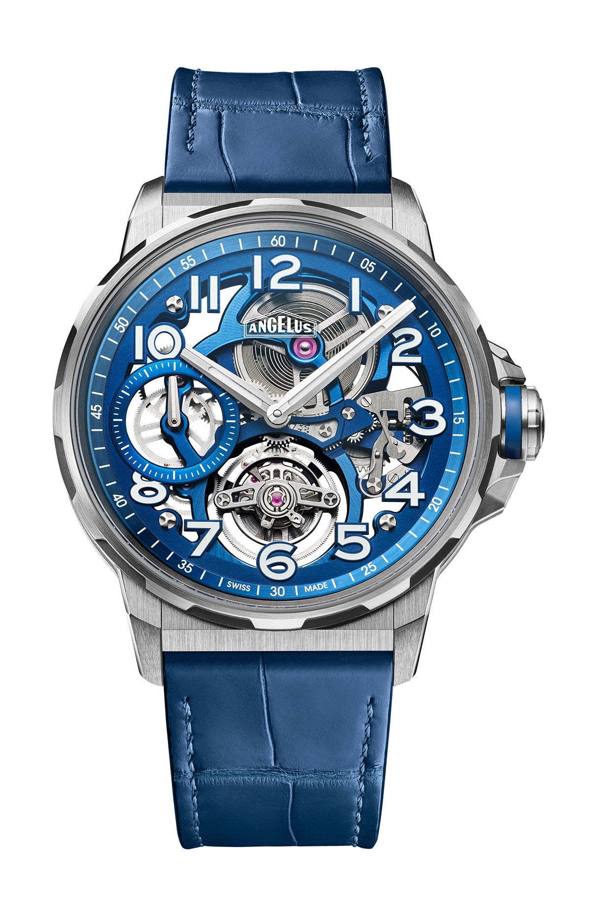 Angelus Flying Tourbillon Titanium Blue Edition watch