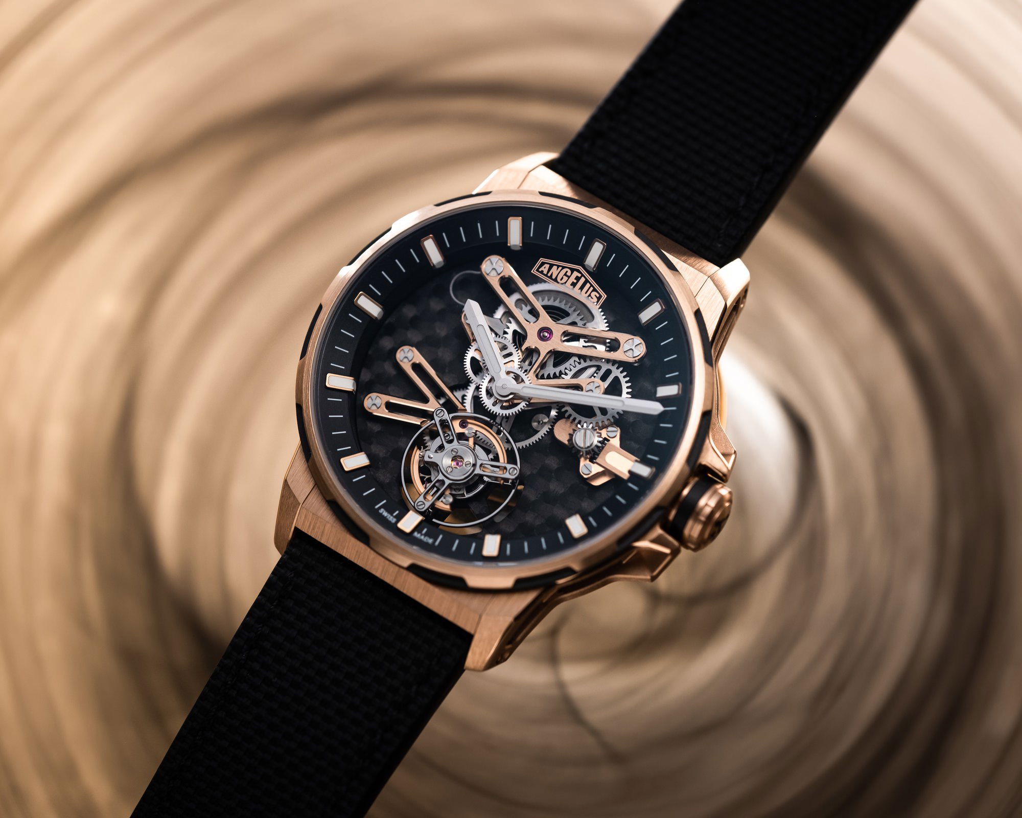 Angelus Gold & Carbon Flying Tourbillon - View 2