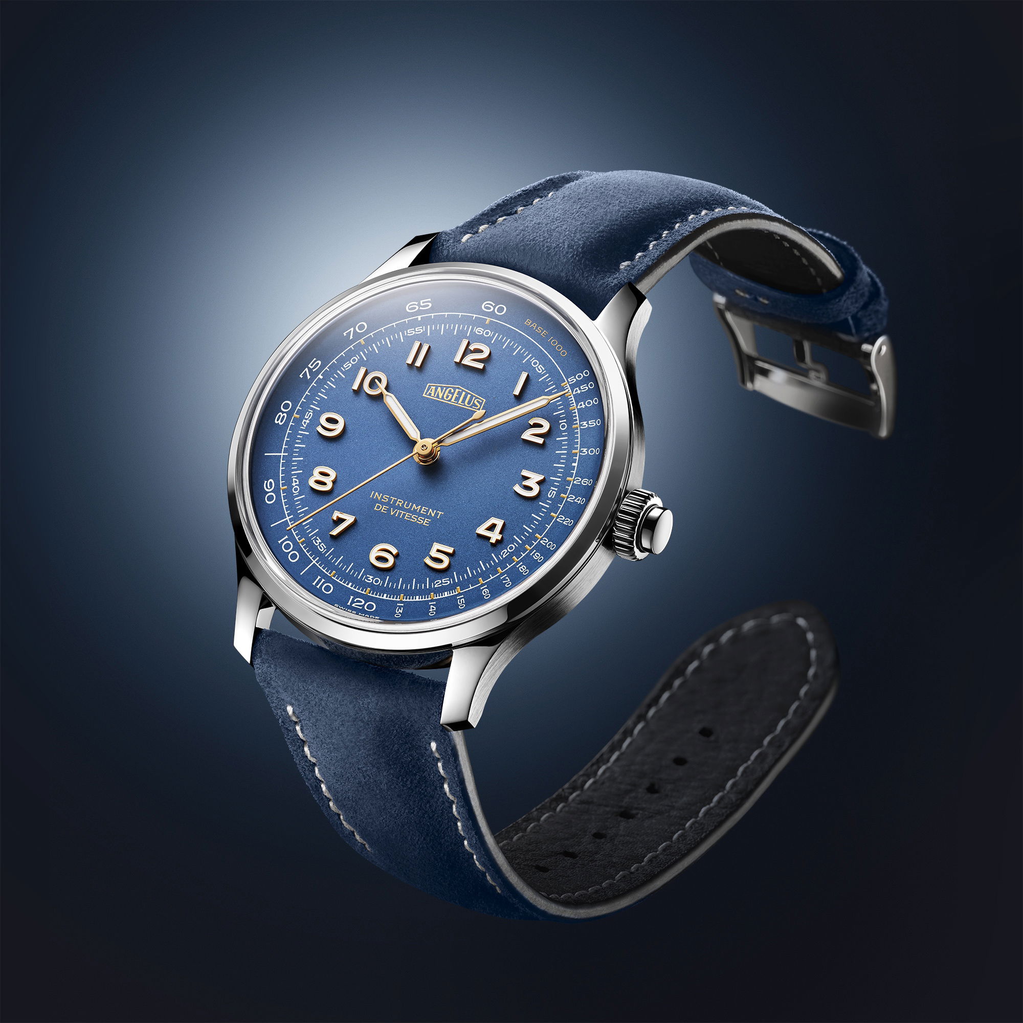 Angelus Instrument de Vitesse Indianapolis Blue - View 2