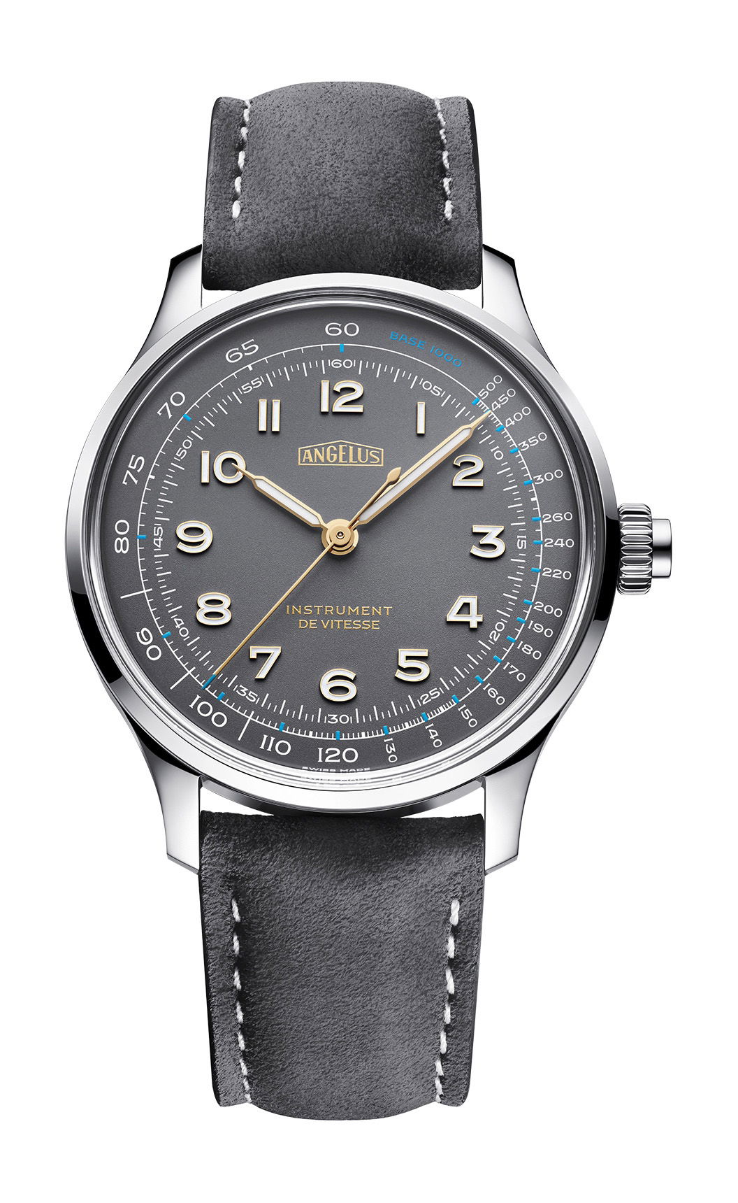 Angelus Instrument de Vitesse Silverstone Gray watch