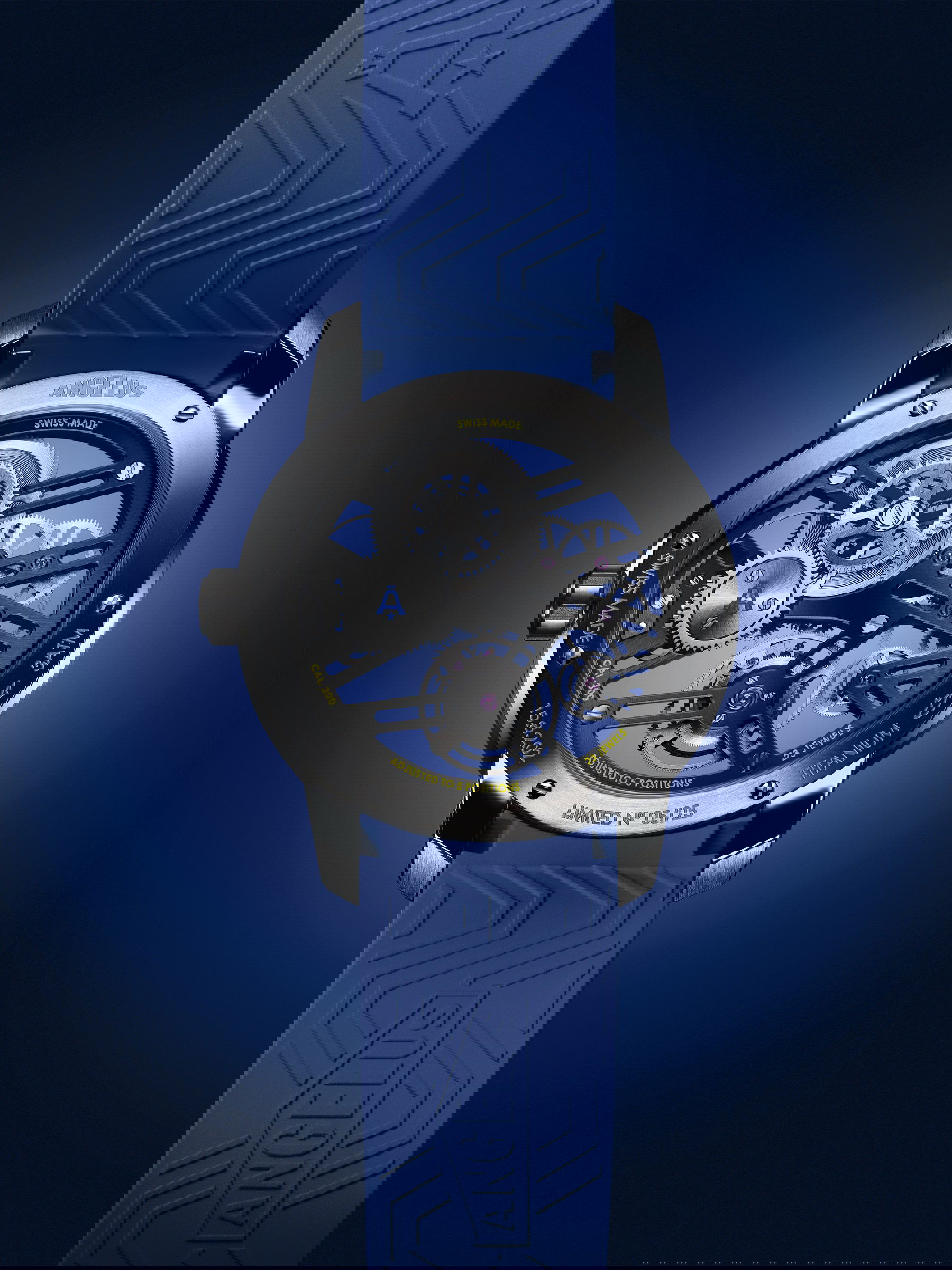 Angelus U41 Blue Vibrant Structure Tourbillon Skeleton - View 2