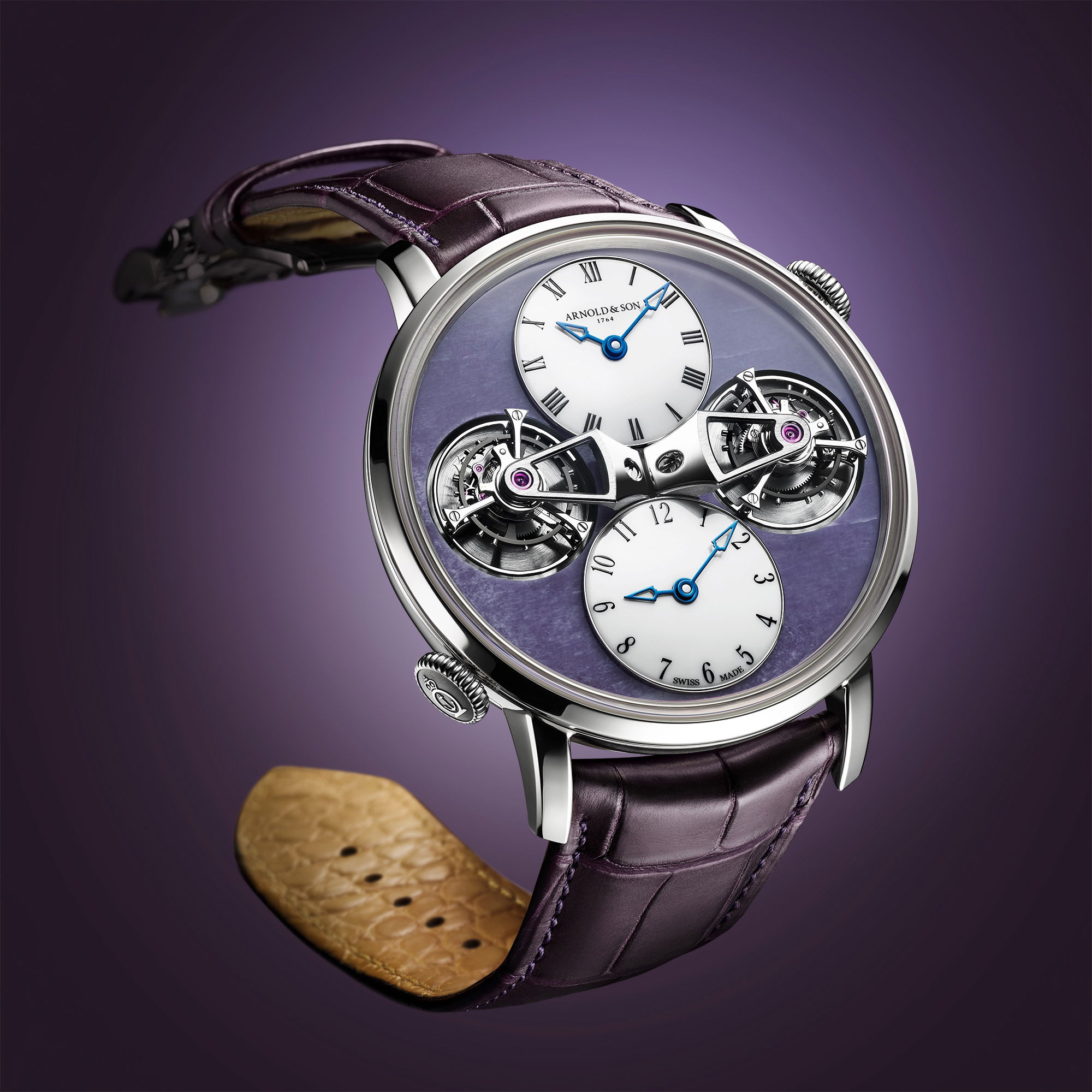 Arnold & Son Double Tourbillon Charoite Edition - View 2