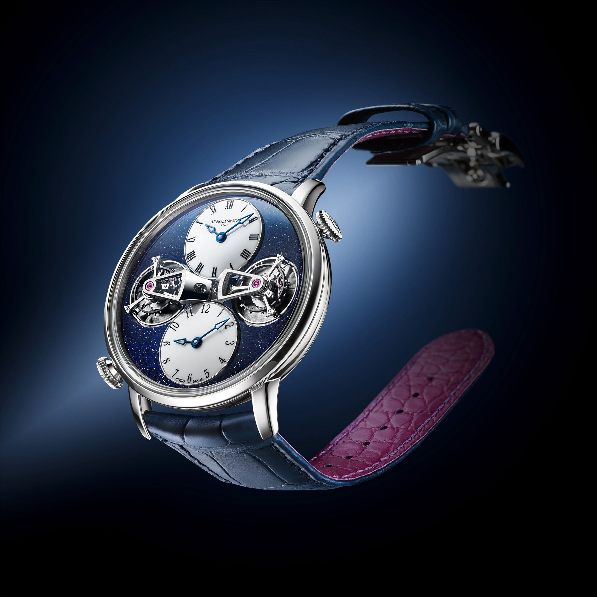 Arnold & Son Double Tourbillon White Gold - View 2