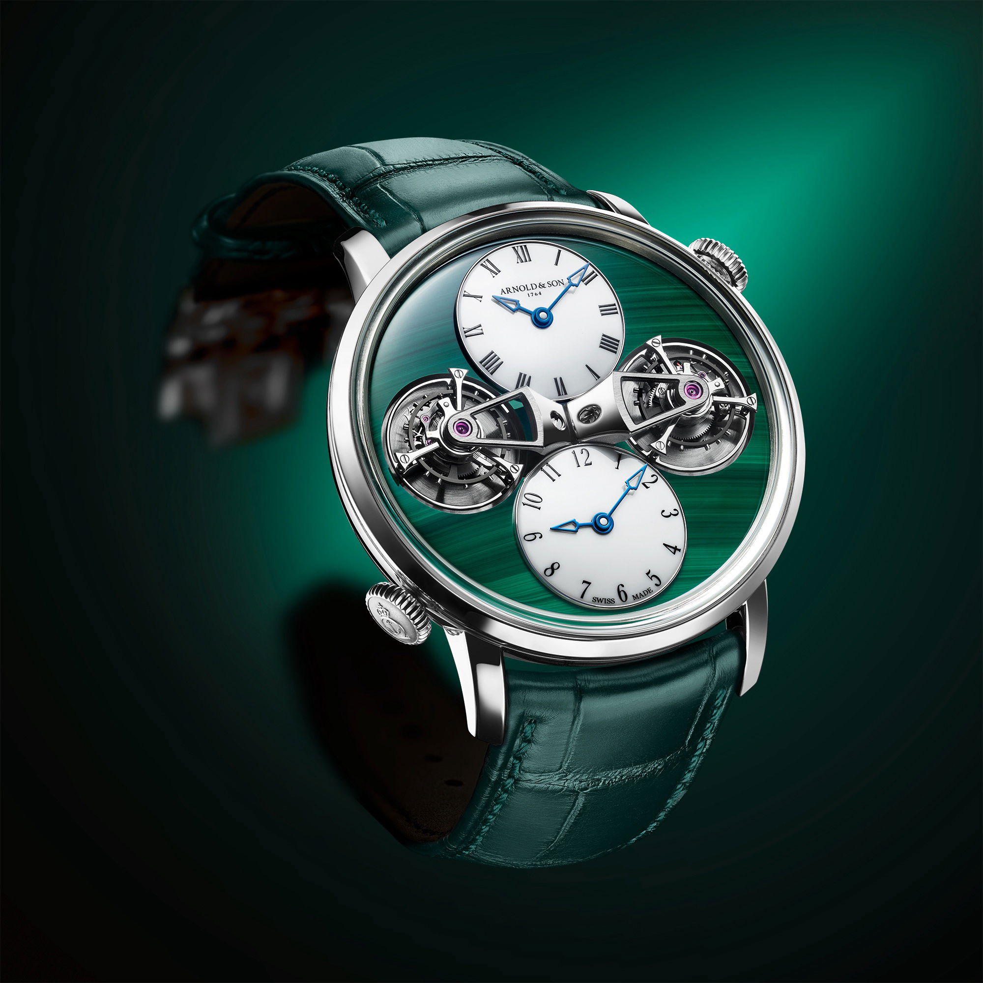 Arnold & Son Double Tourbillon White Gold - View 3