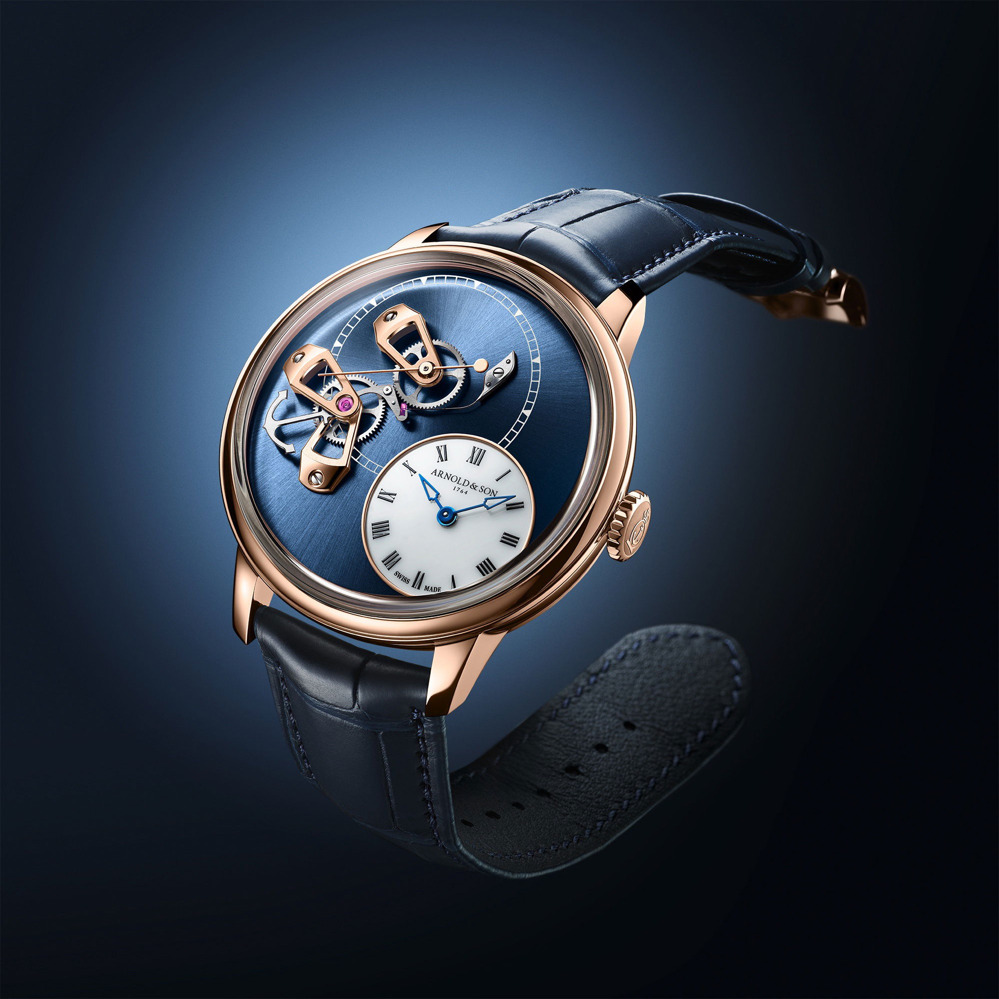 Arnold & Son DSTB 42 Red Gold - View 2