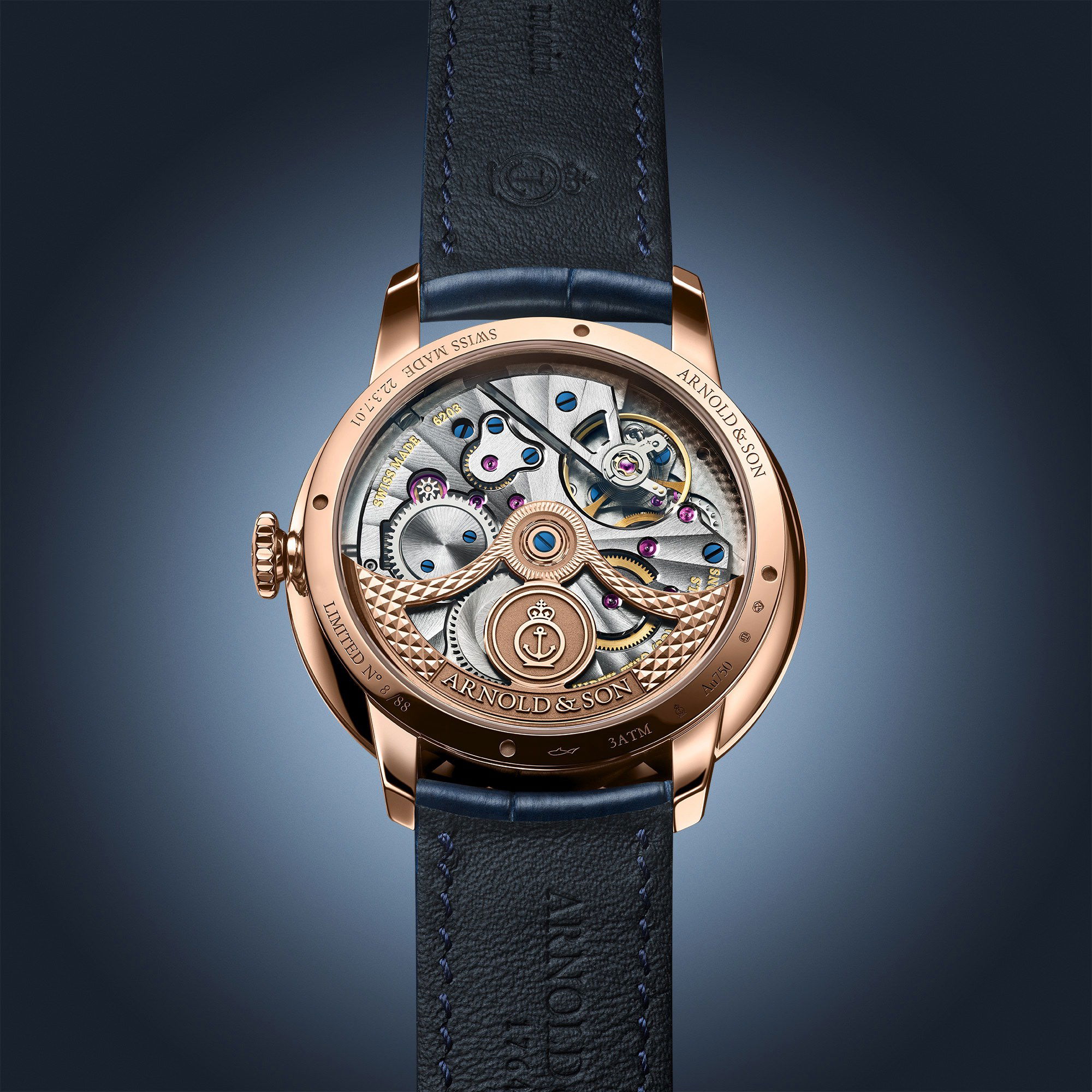 Arnold & Son DSTB 42 Red Gold - View 3