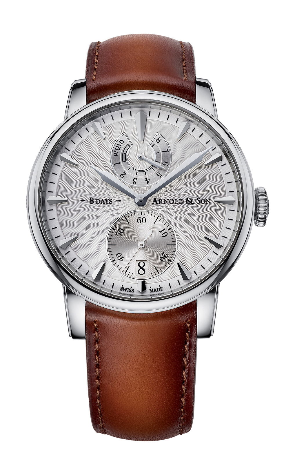 Arnold & Son Eight-Day SIlver watch