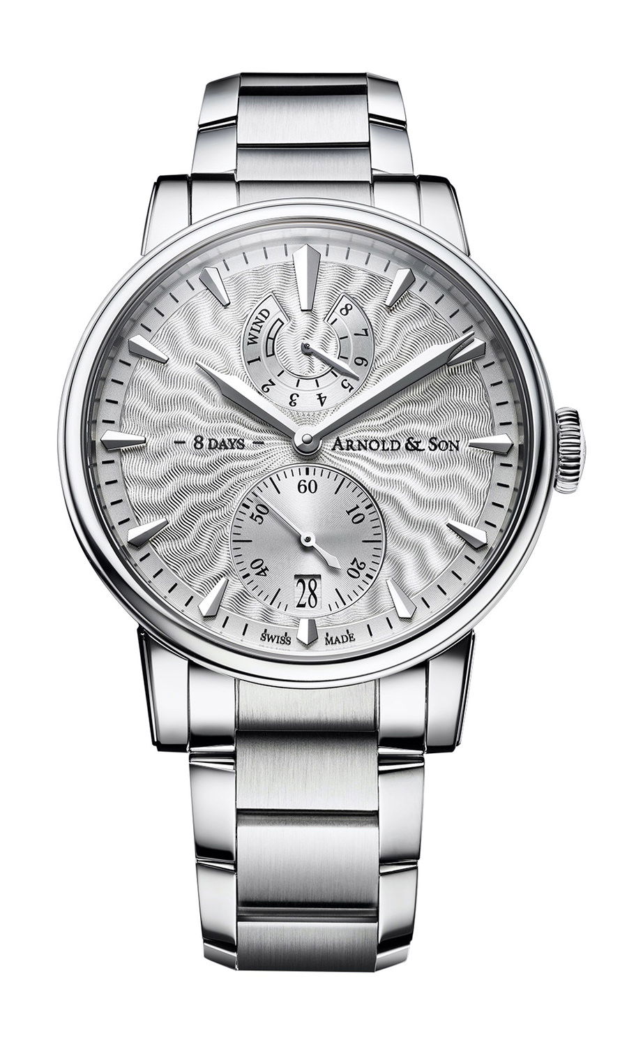 Arnold & Son Eight-Day Silver watch