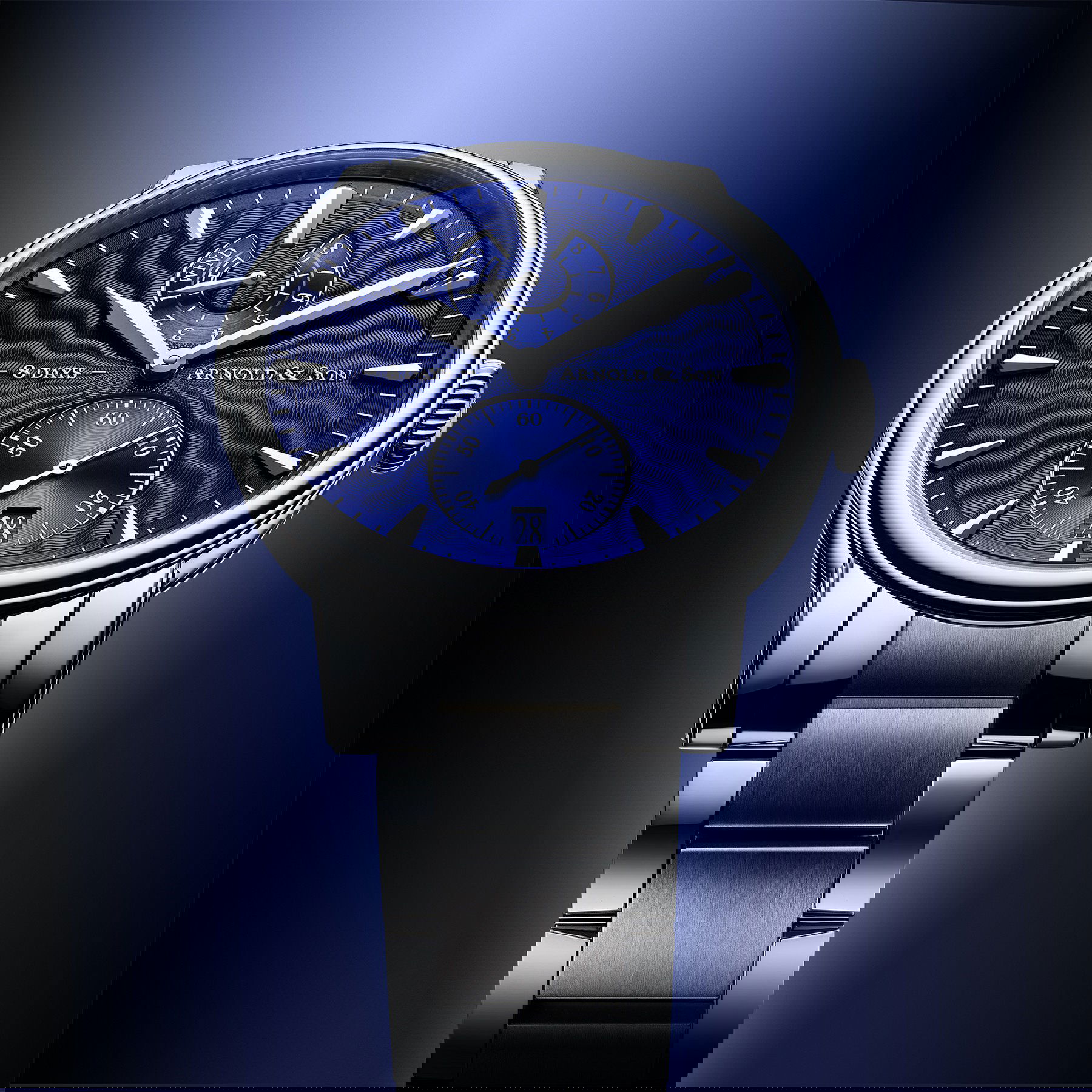 Arnold & Son Eight-Day Blue - View 2