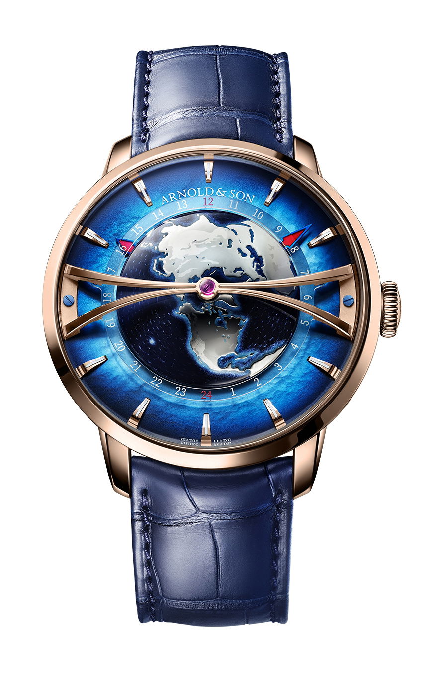 Arnold & Son Globetrotter Red Gold watch