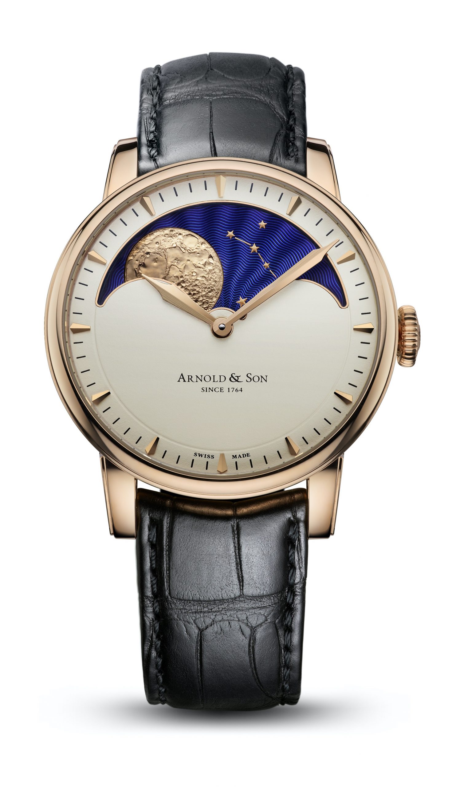 Arnold & Son Perpetual Moon Gold Cream watch