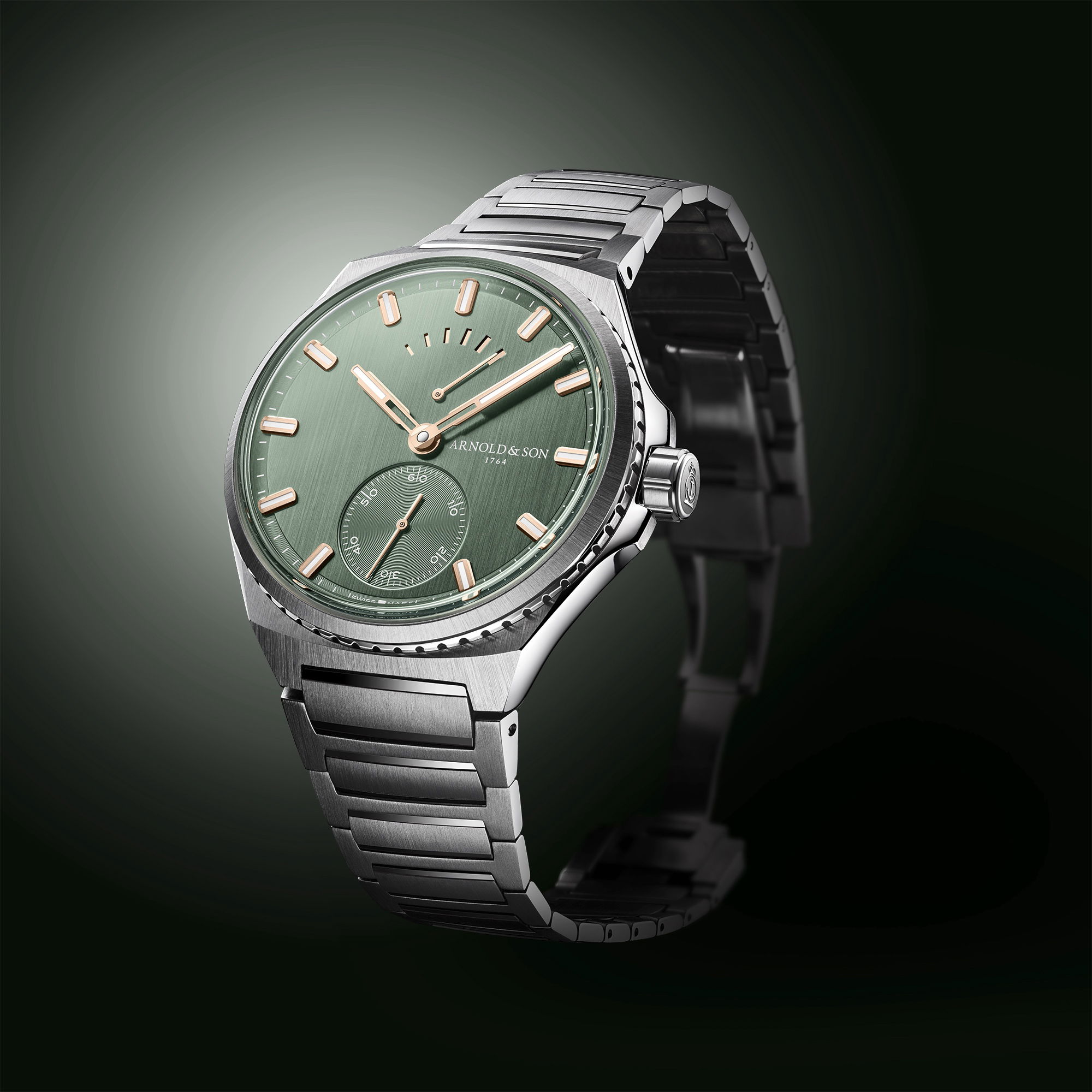 Arnold & Son Longitude Titanium Fern Green - View 3