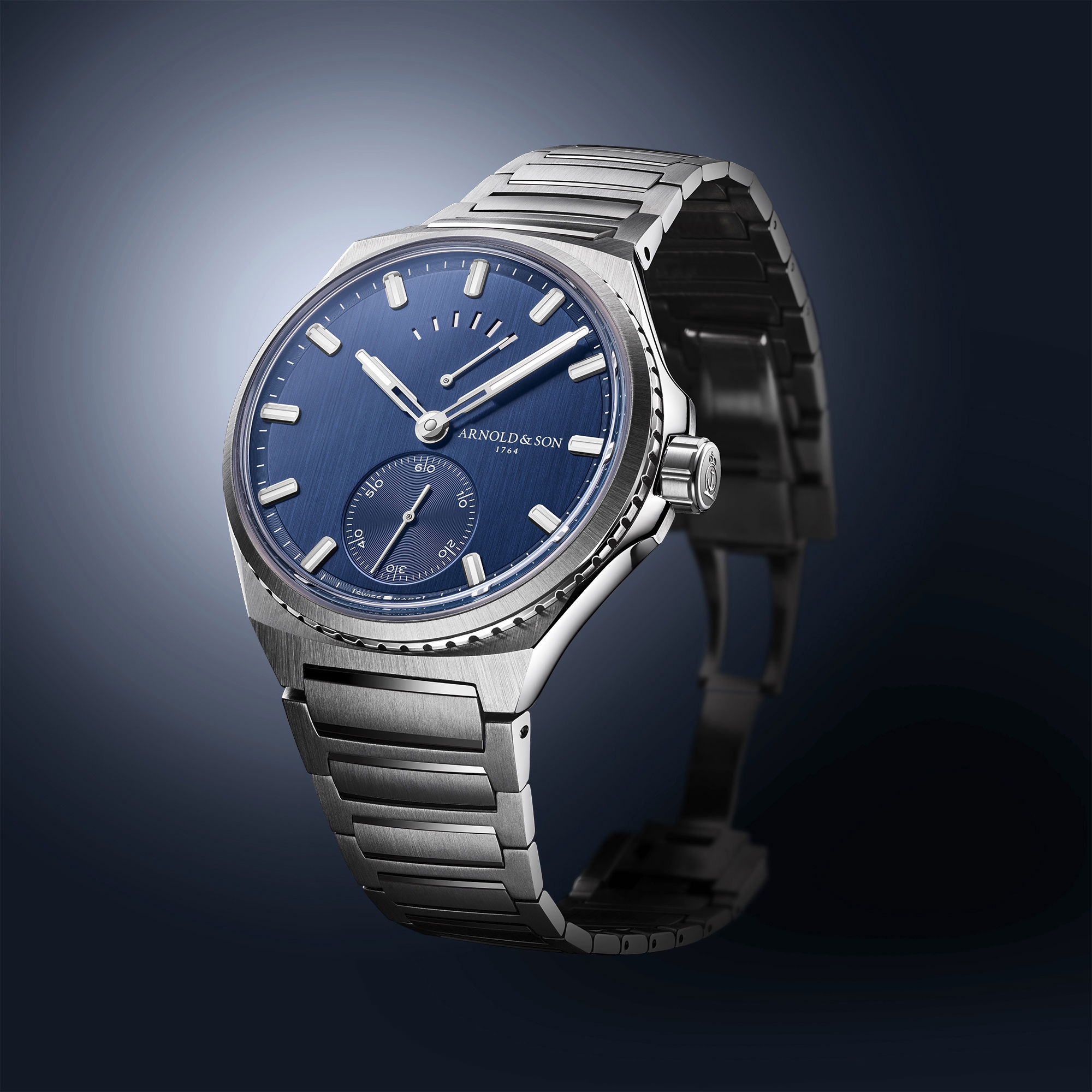 Arnold & Son Longitude Titanium Ocean Blue - View 3