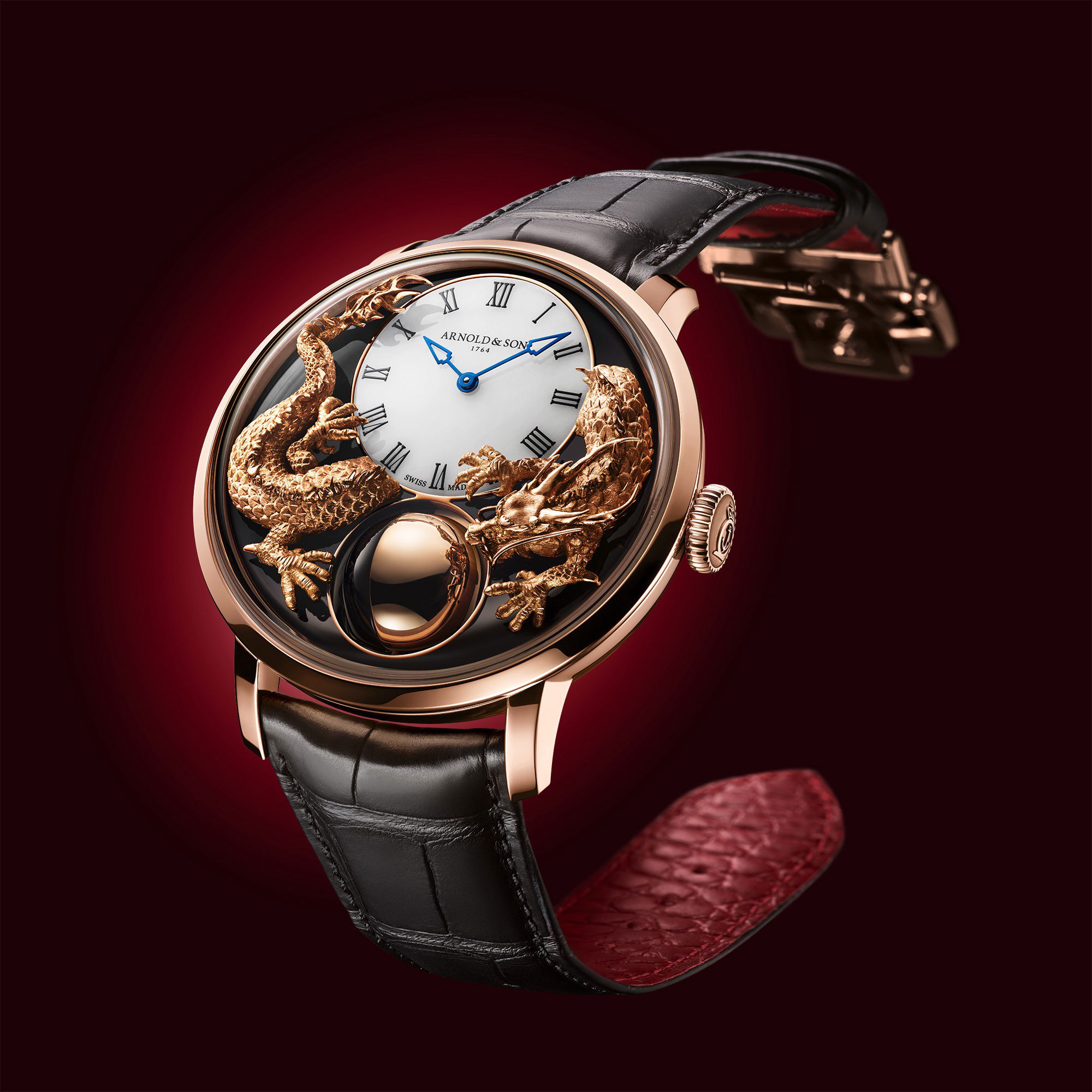 Arnold & Son Luna Magna Red Gold “Year of the Dragon” - View 3