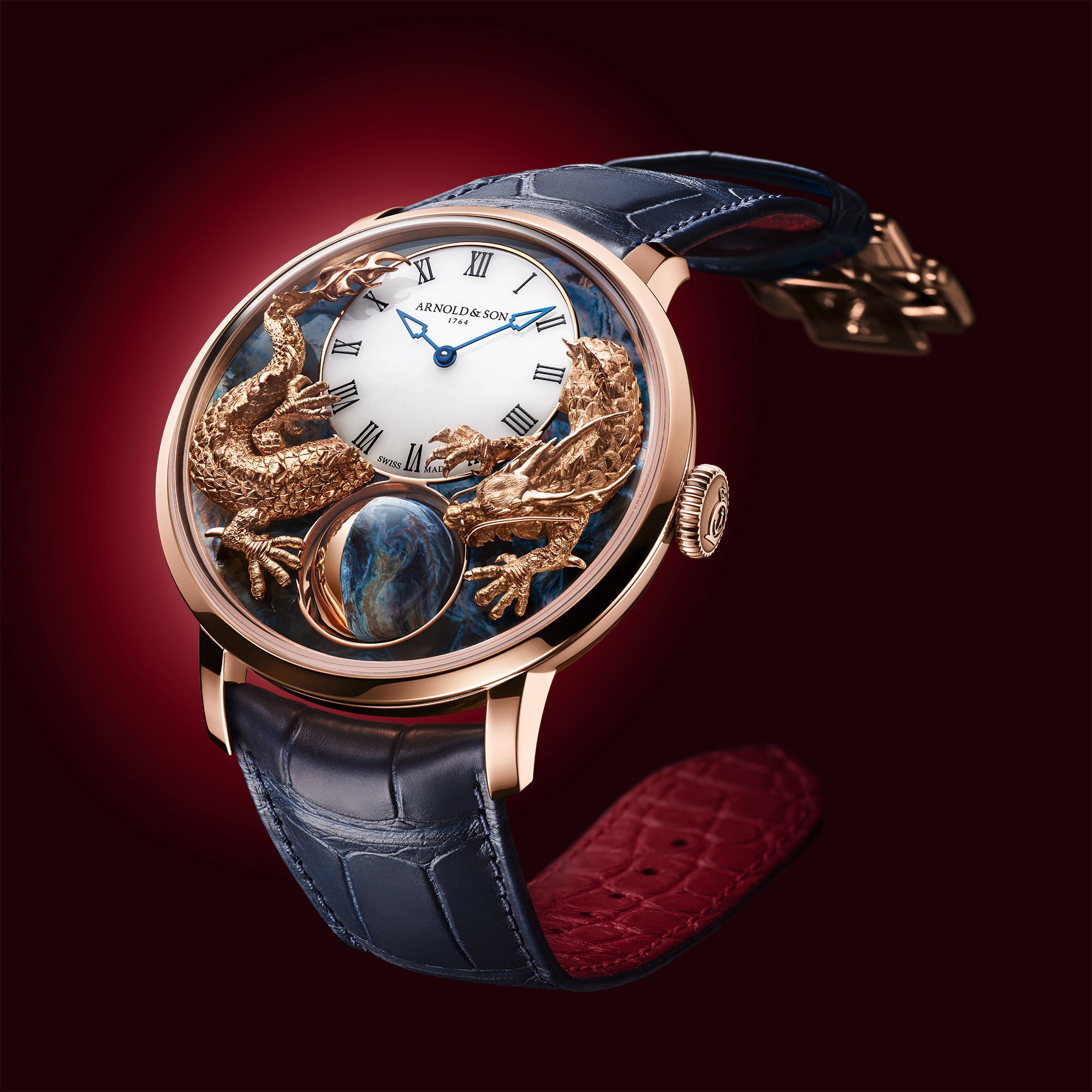 Arnold & Son Luna Magna Red Gold “Year of the Dragon” - View 2