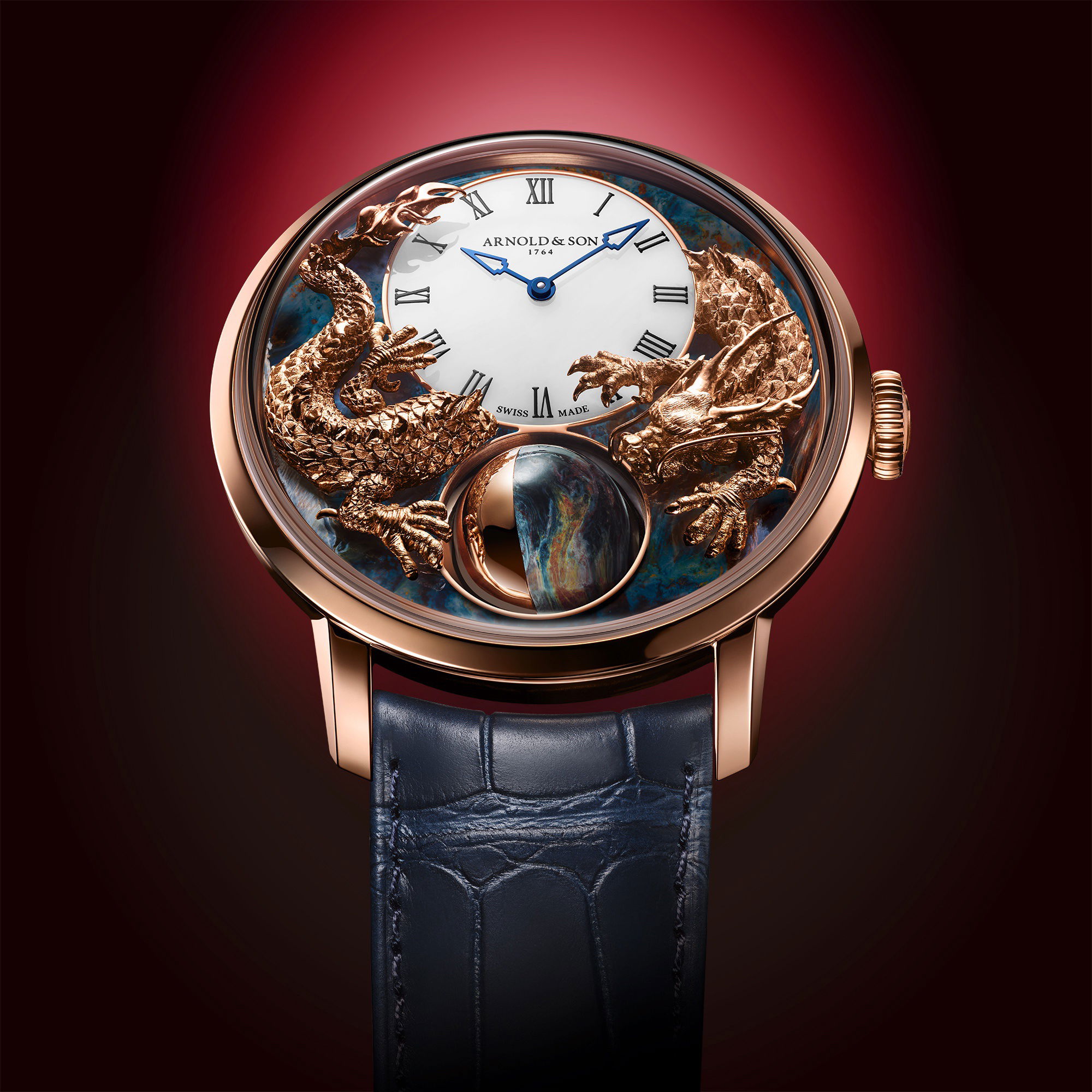 Arnold & Son Luna Magna Red Gold “Year of the Dragon” - View 3