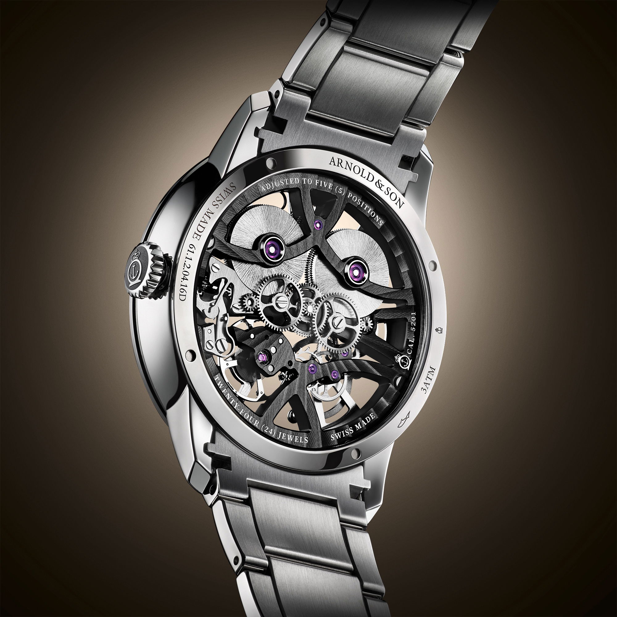 Arnold & Son Nebula 40 Steel Black - View 2