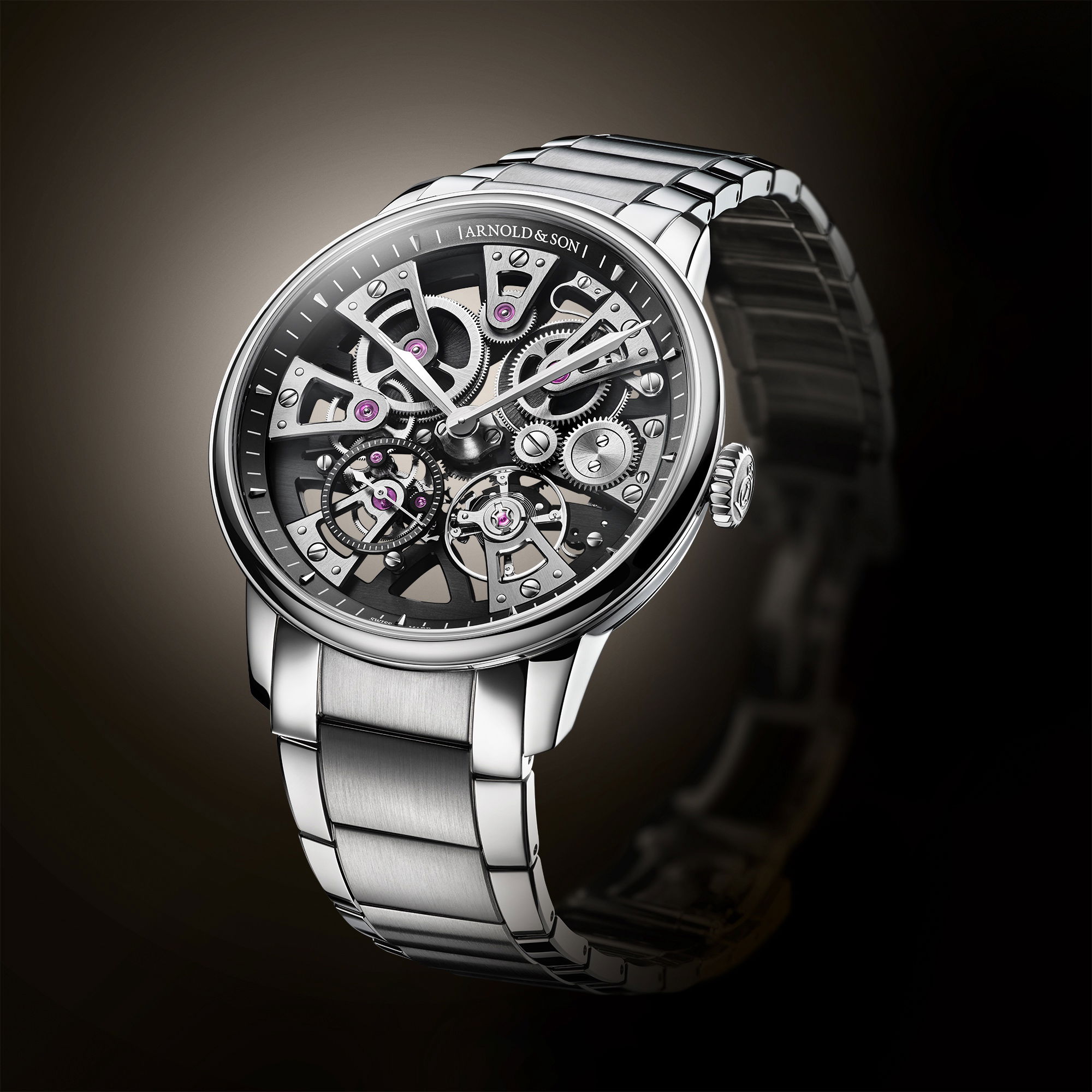 Arnold & Son Nebula 40 Steel Black - View 3