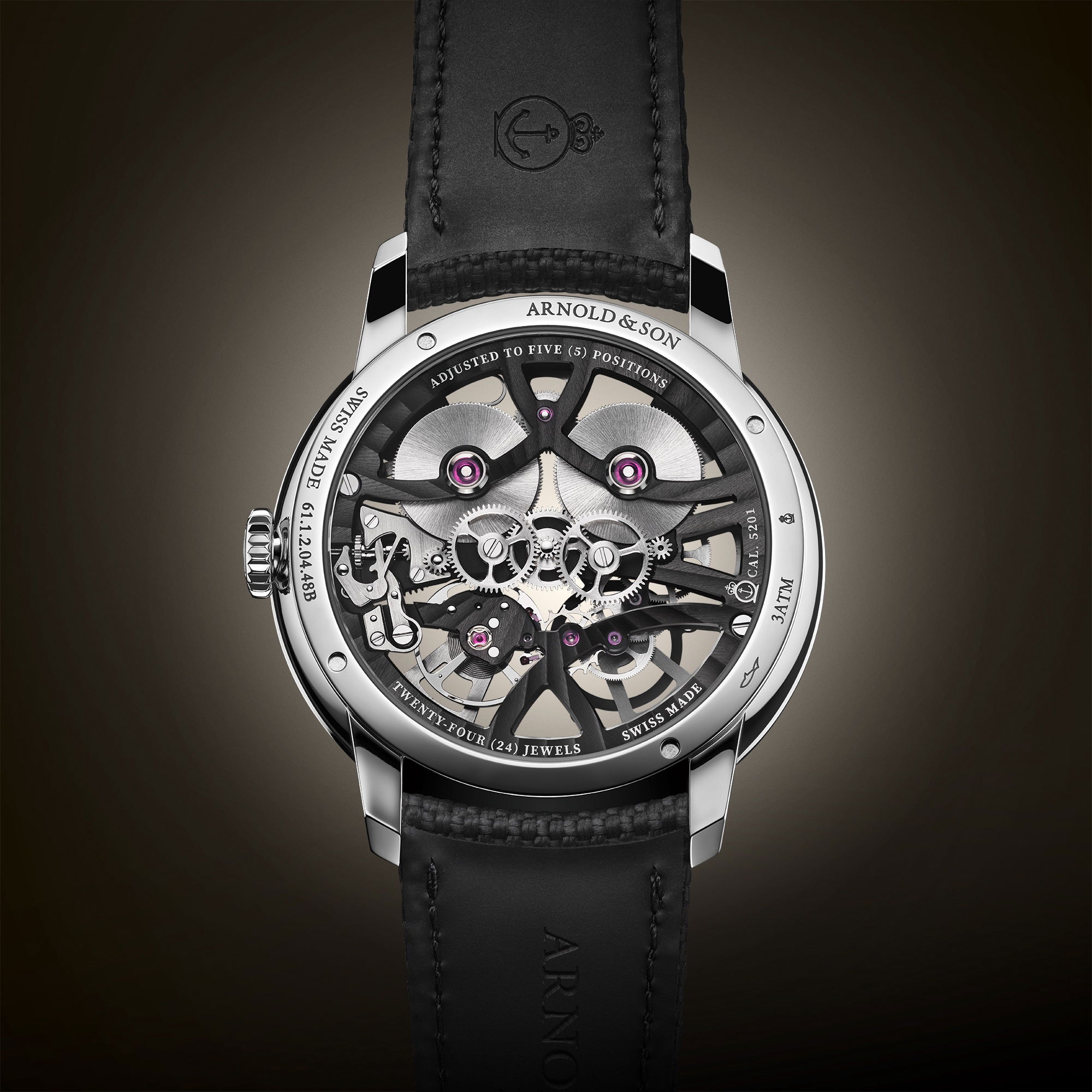 Arnold & Son Nebula 40 Steel Black - View 3