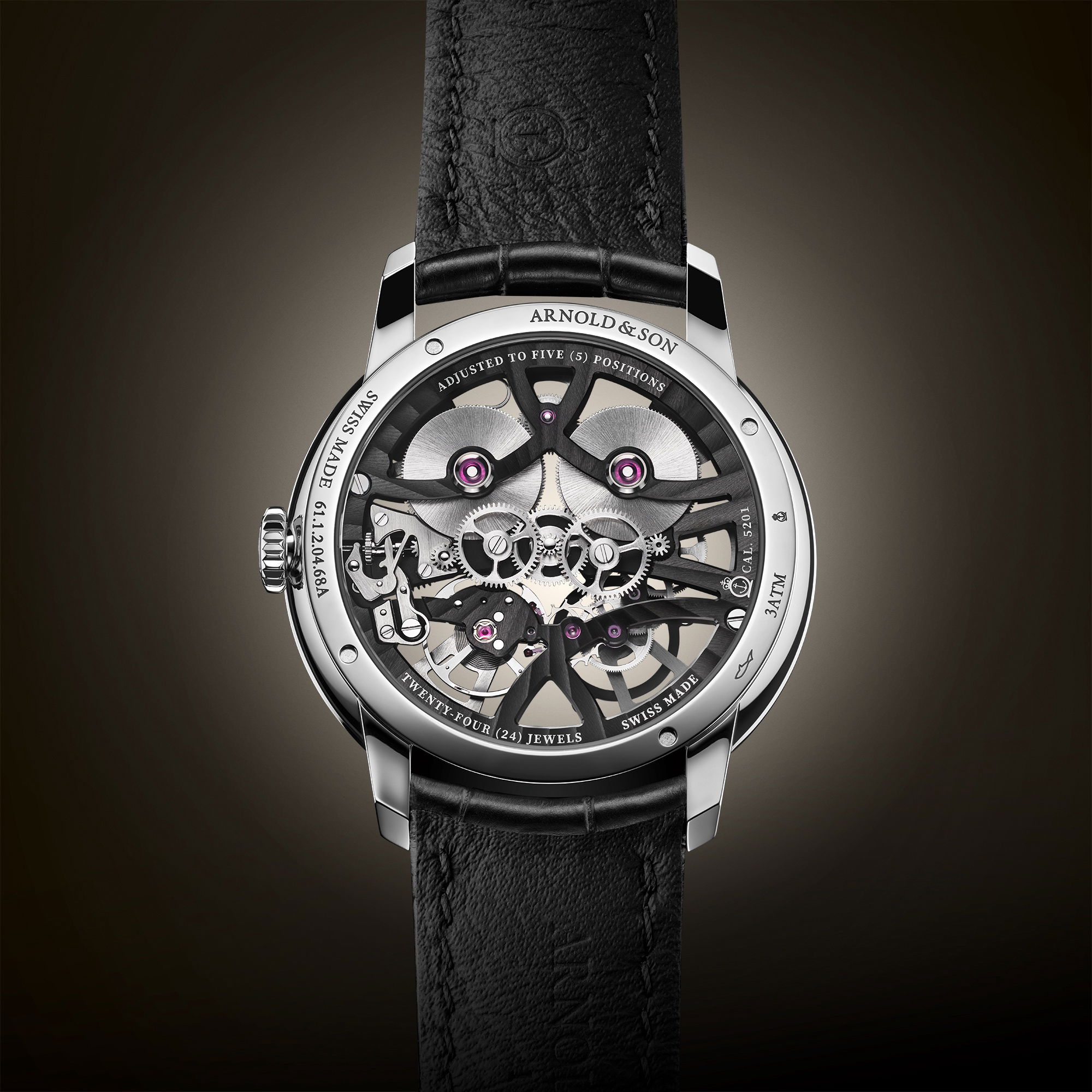 Arnold & Son Nebula 40 Steel Black - View 3