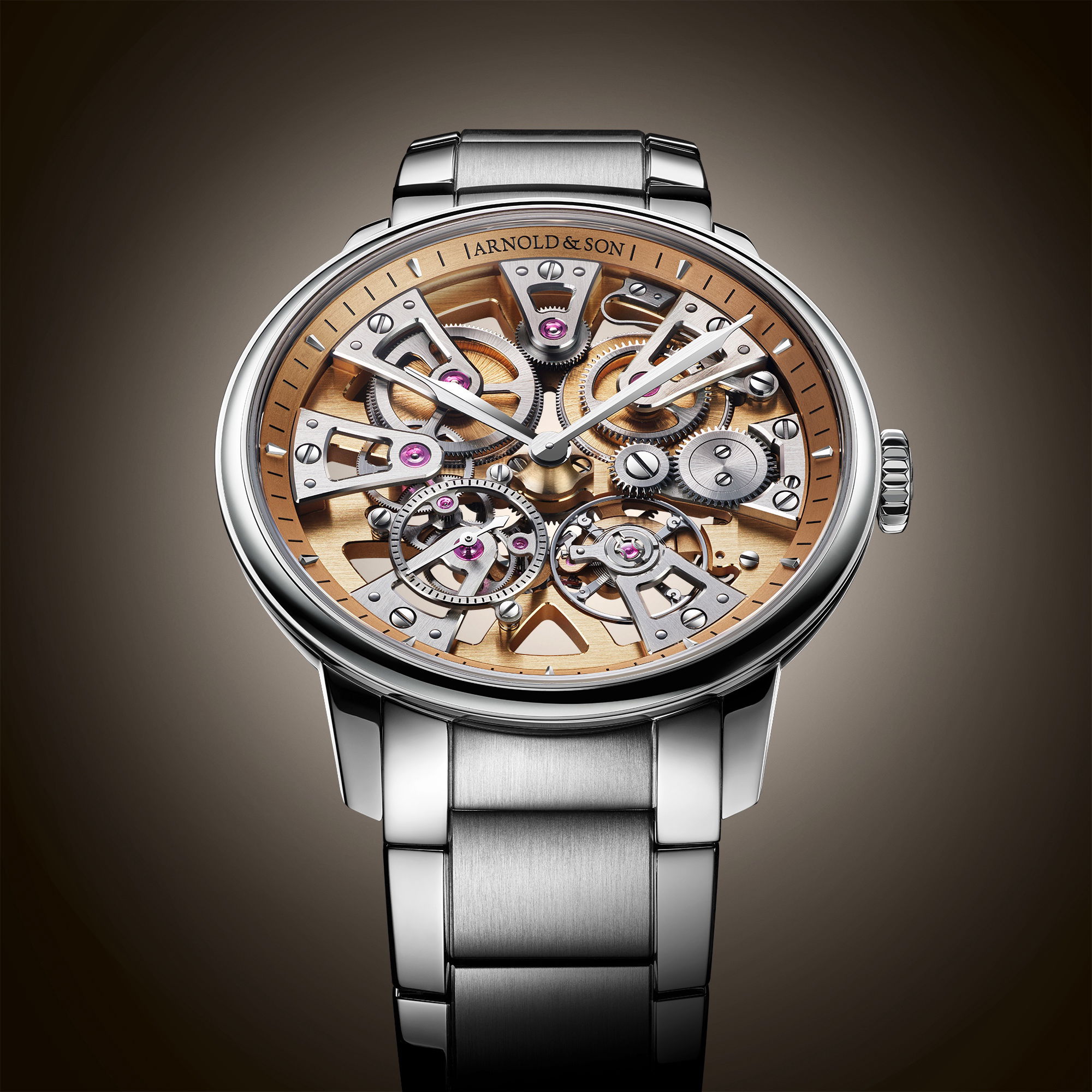 Arnold & Son Nebula 40 Steel Gold - View 3