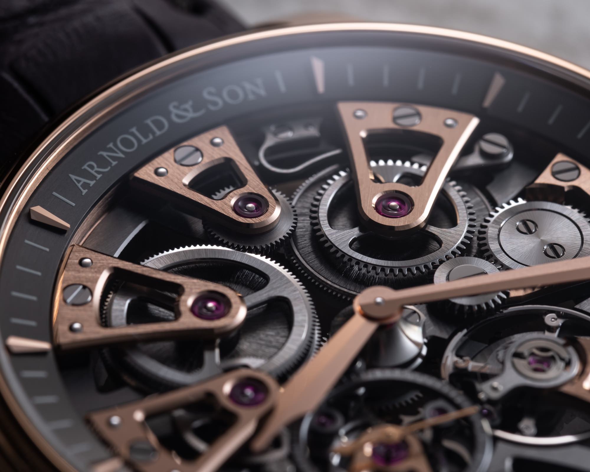 Arnold & Son Nebula 41.5 Red Gold - View 2