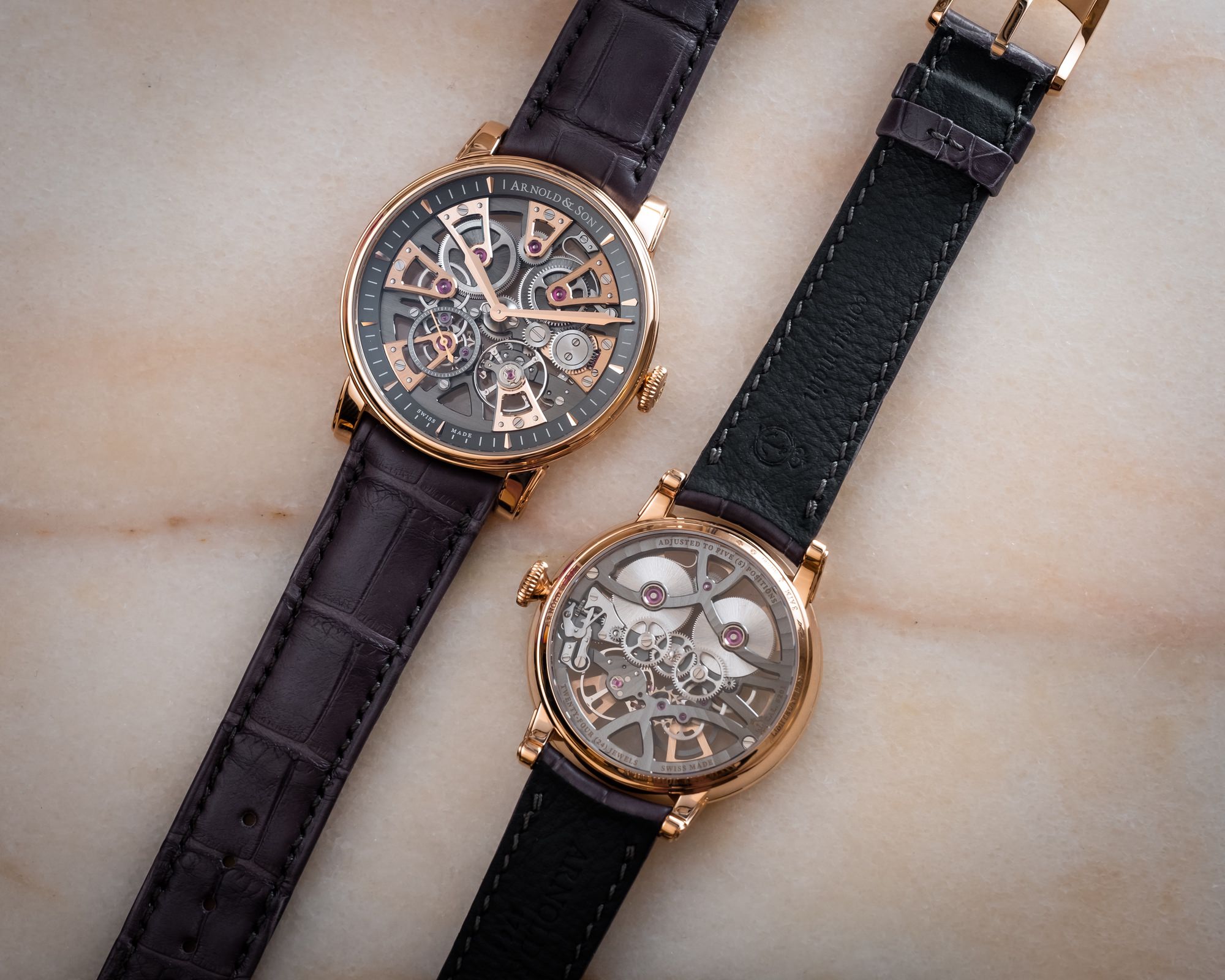 Arnold & Son Nebula 41.5 Red Gold - View 3