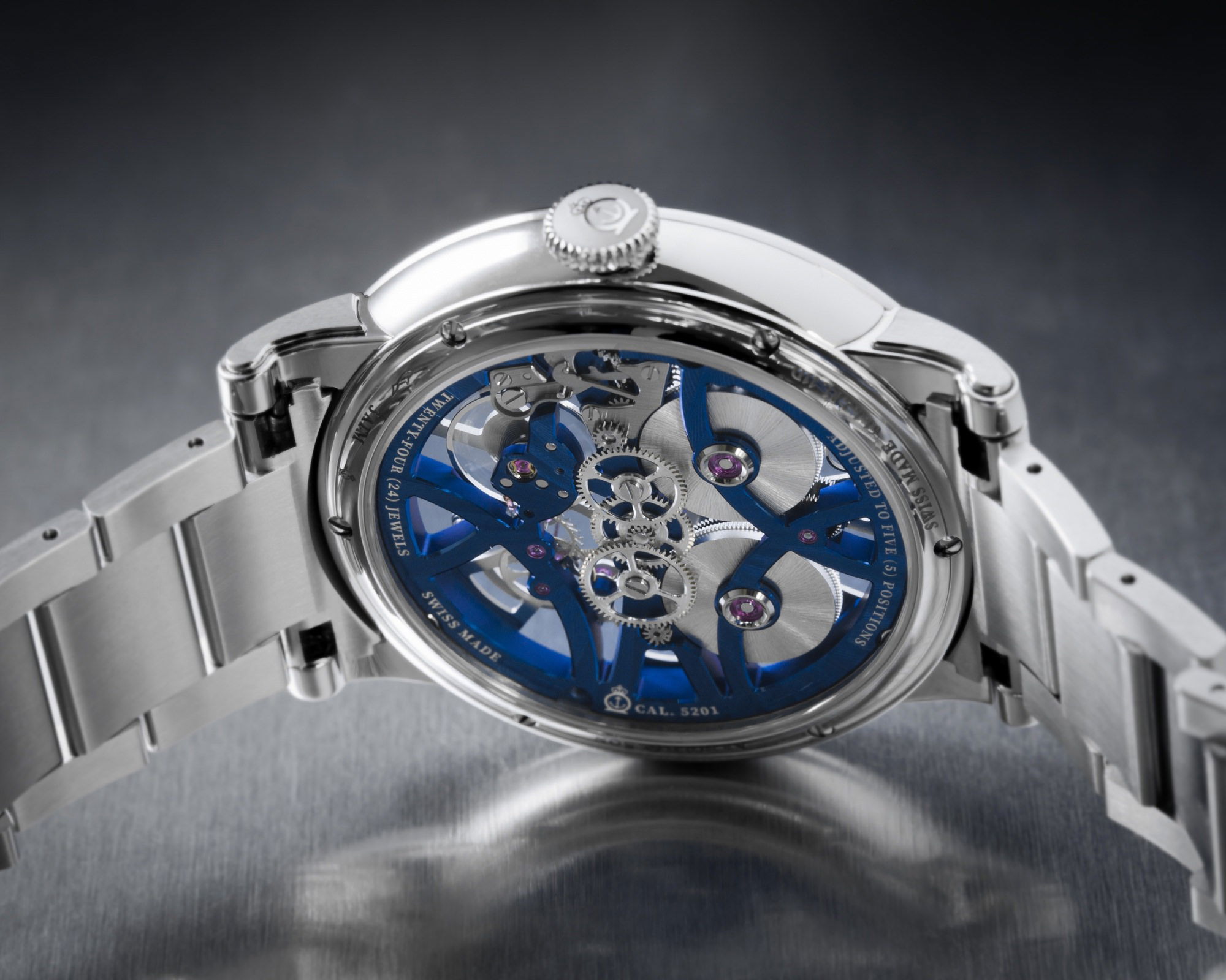 Arnold & Son Nebula 41.5 Steel Blue - View 2