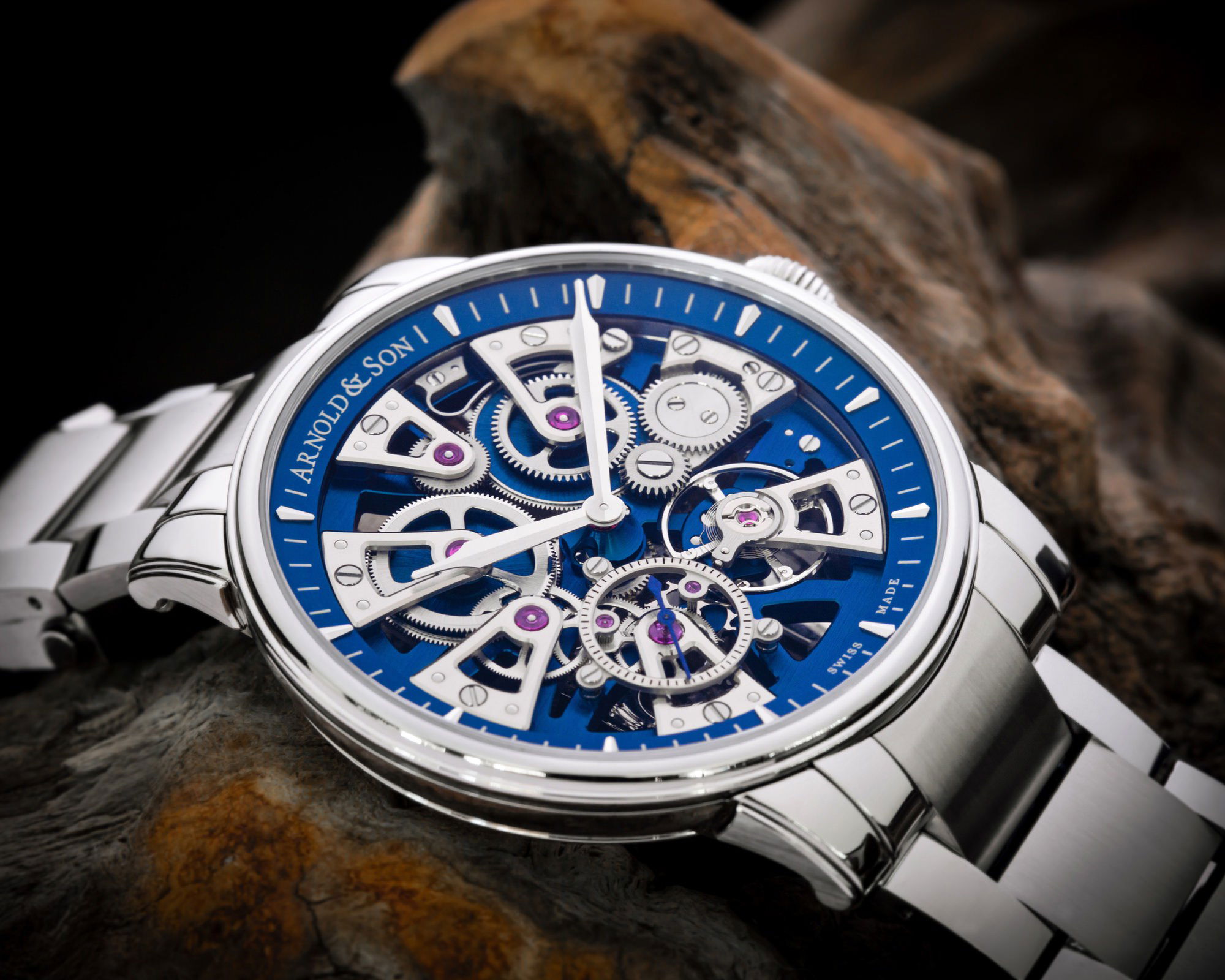 Arnold & Son Nebula 41.5 Steel Blue - View 3