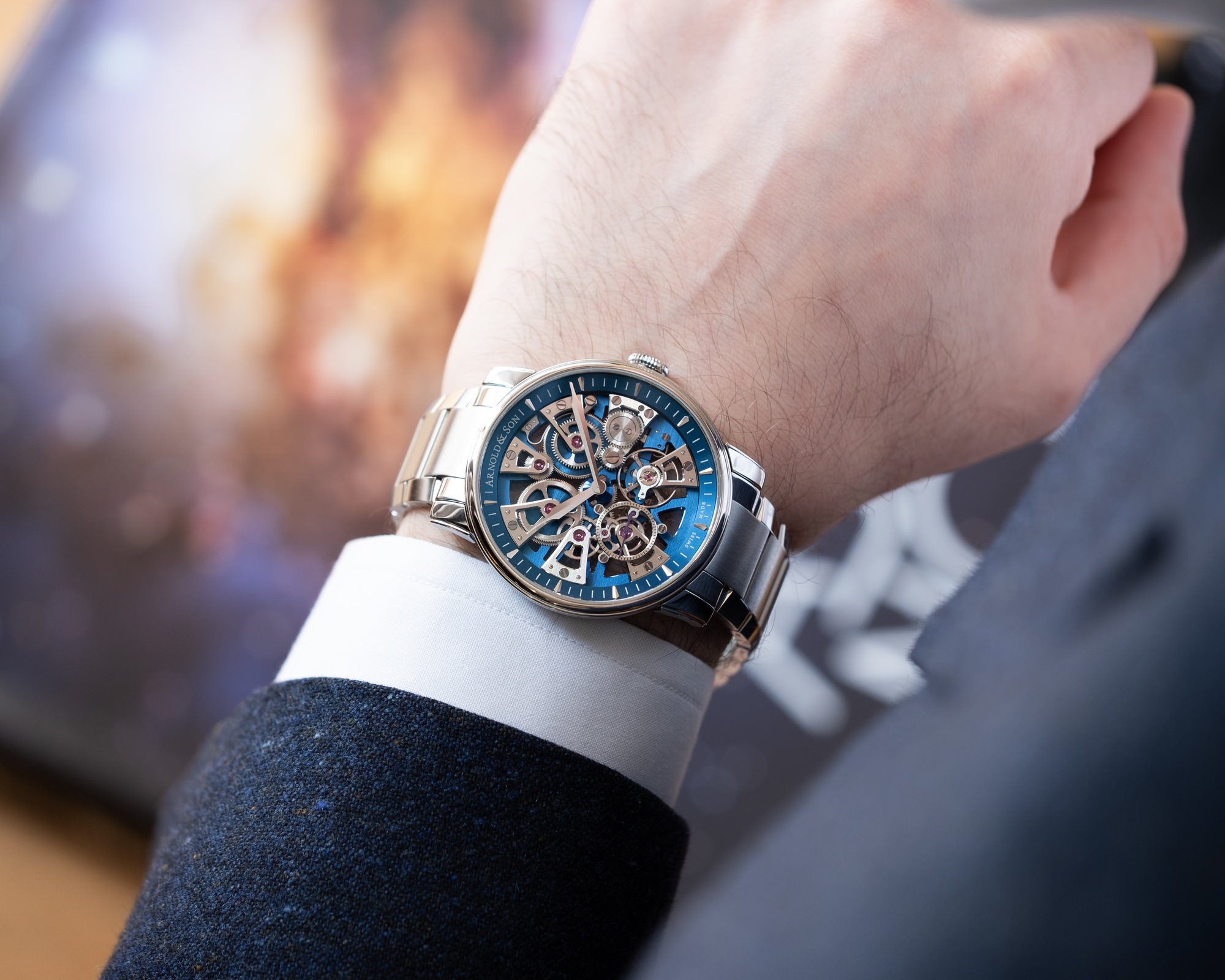Arnold & Son Nebula 41.5 Steel Blue - View 2