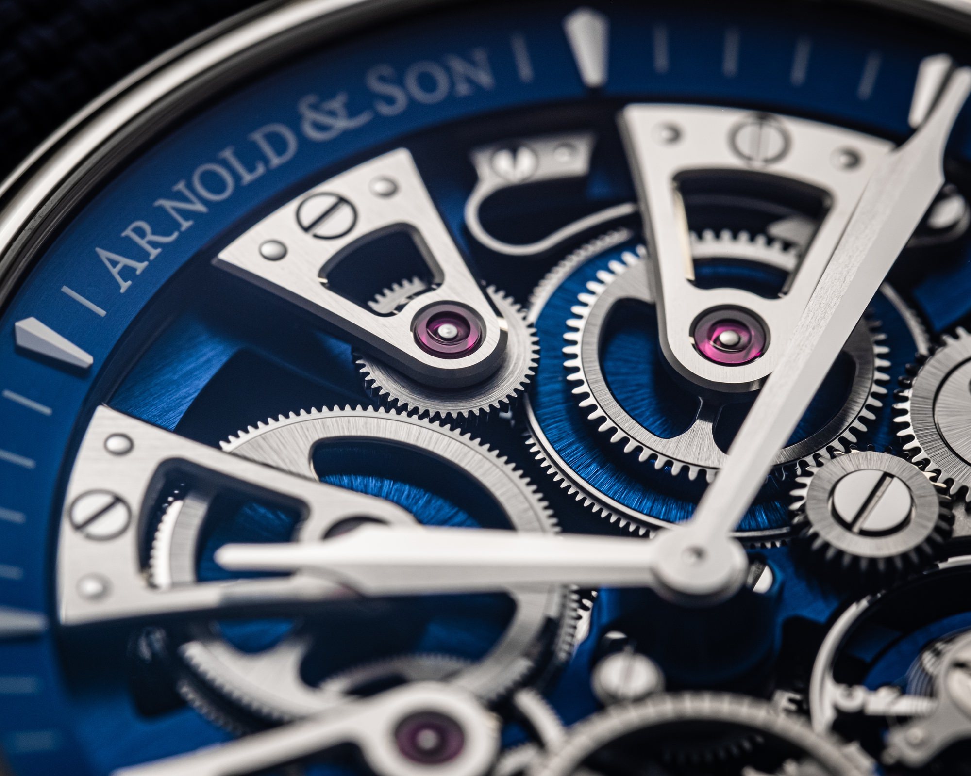 Arnold & Son Nebula 41.5 Steel Blue - View 3