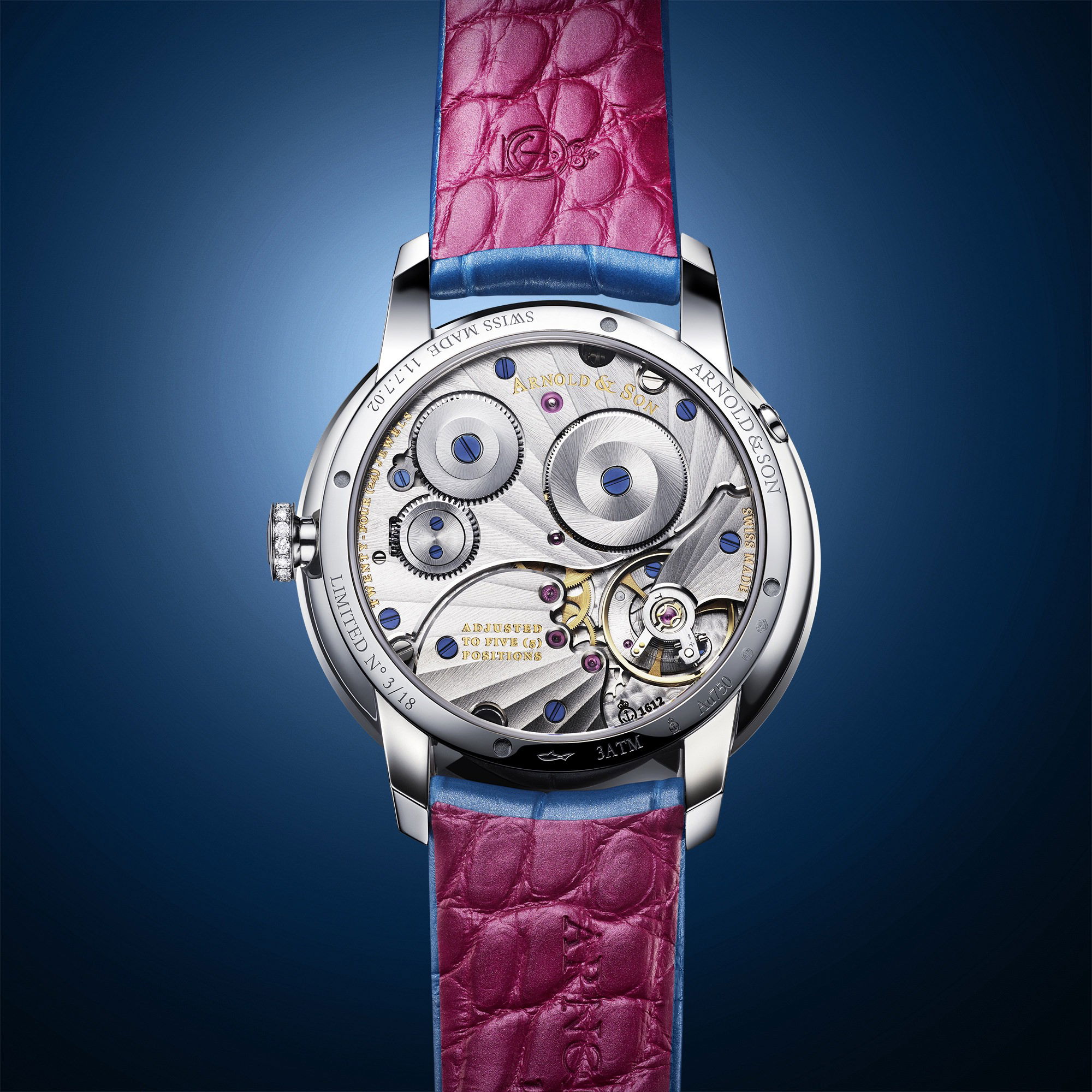 Arnold & Son Perpetual Moon 38 White Gold Mintnight - View 2