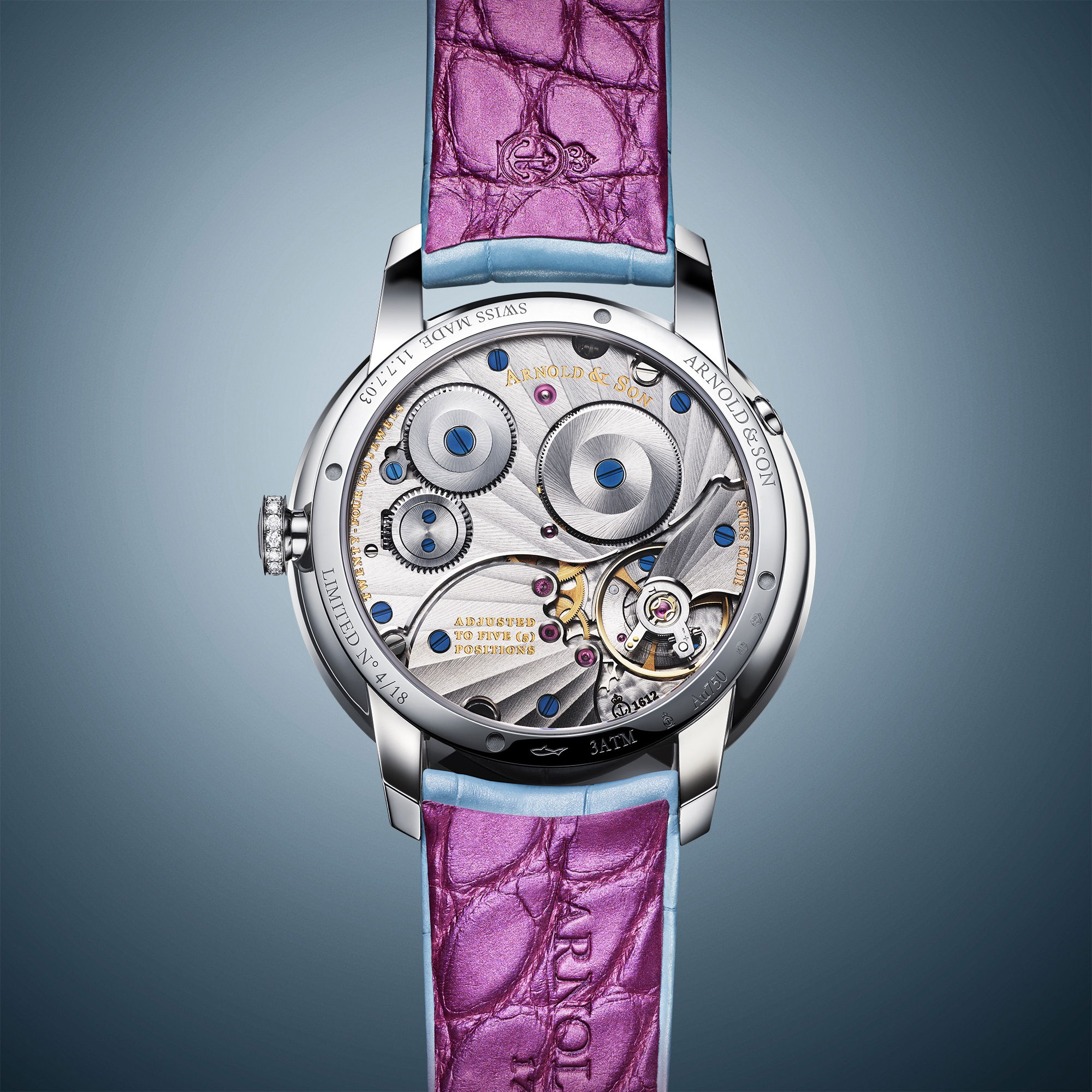 Arnold & Son Perpetual Moon 38 White Gold Night Tide - View 2