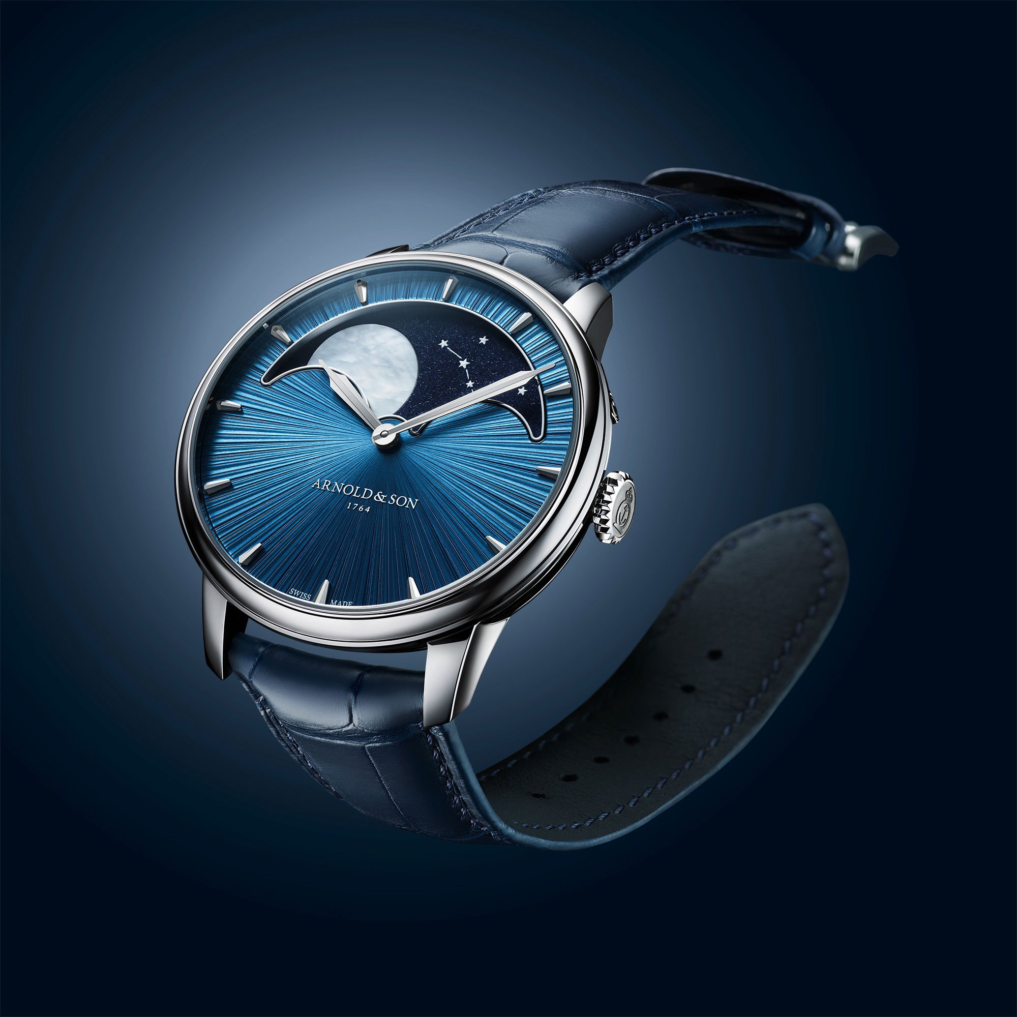 Arnold & Son Perpetual Moon 41.5 Platinum - View 2