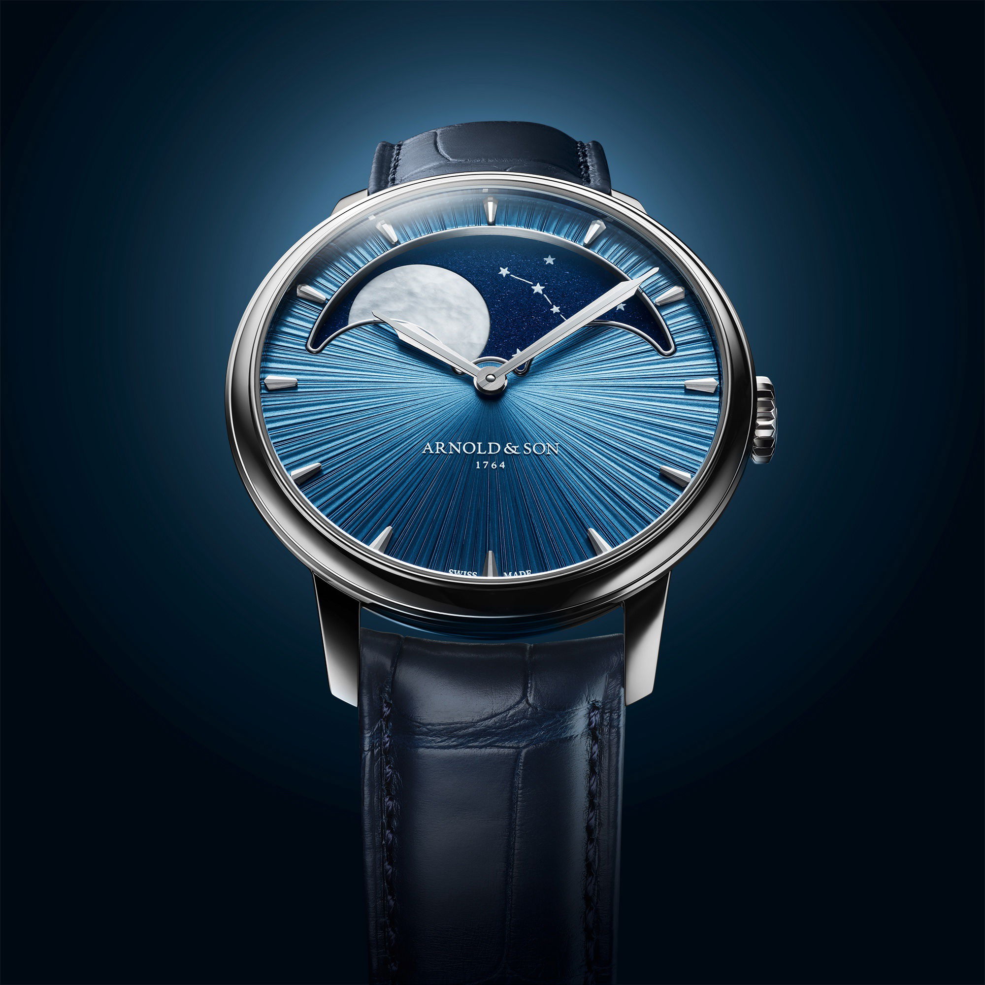 Arnold & Son Perpetual Moon 41.5 Platinum - View 3
