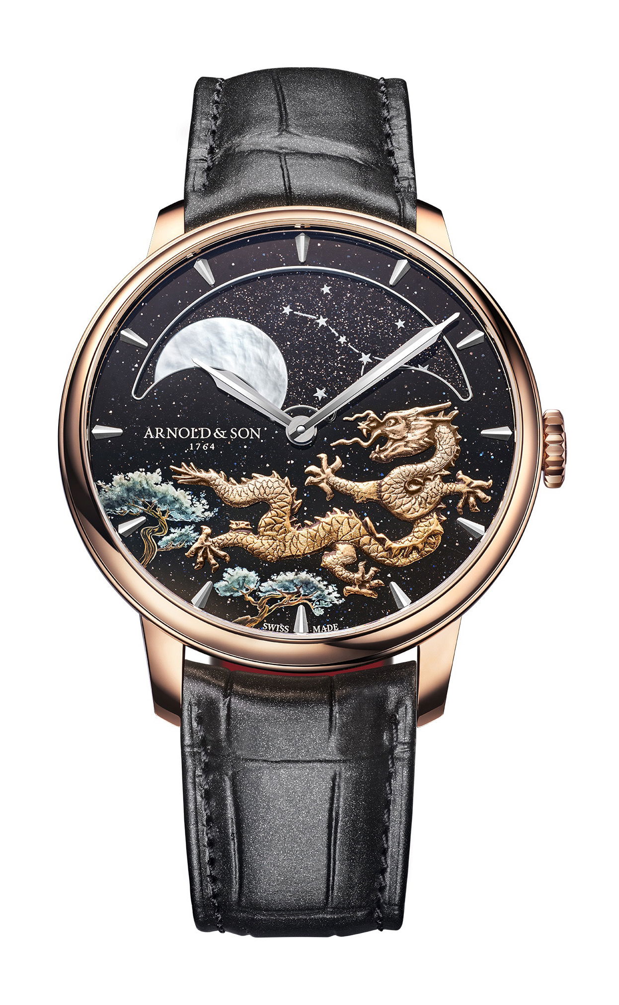Arnold & Son Perpetual Moon 41.5 Red Gold “Year of the Dragon” watch
